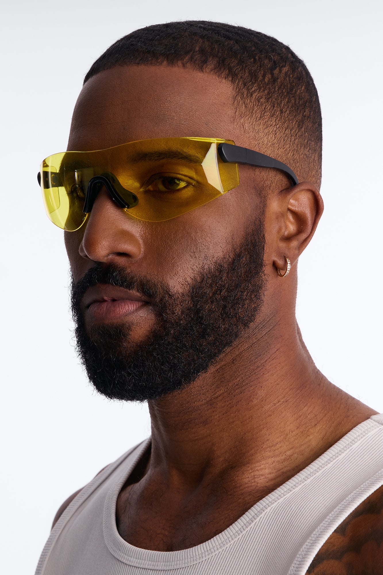 Real Revo Shield Sunglasses - Yellow Fashion Nova