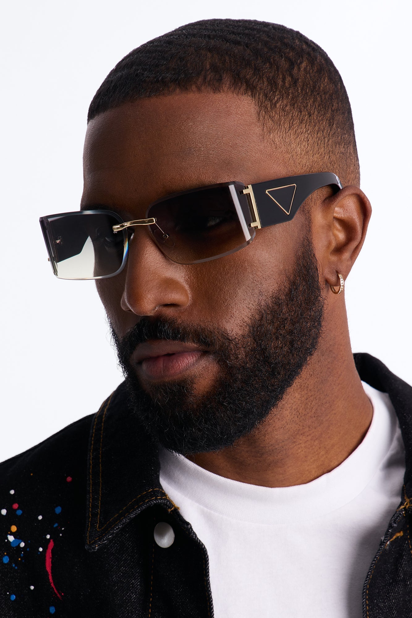 Omega Luxe Sunglasses - Green/combo Fashion Nova