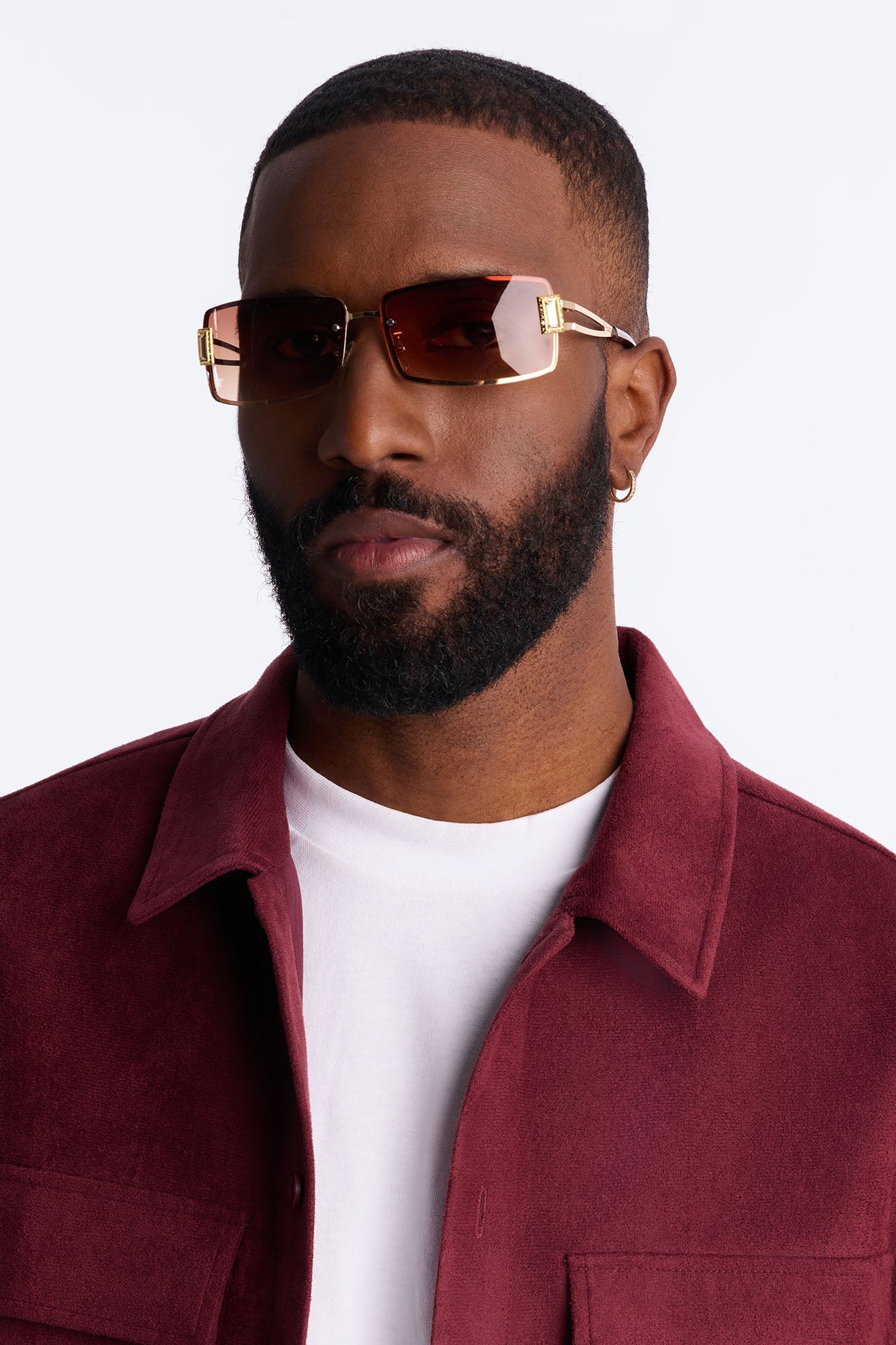 Gridlock Steel Square Sunglasses - Brown Fashion Nova