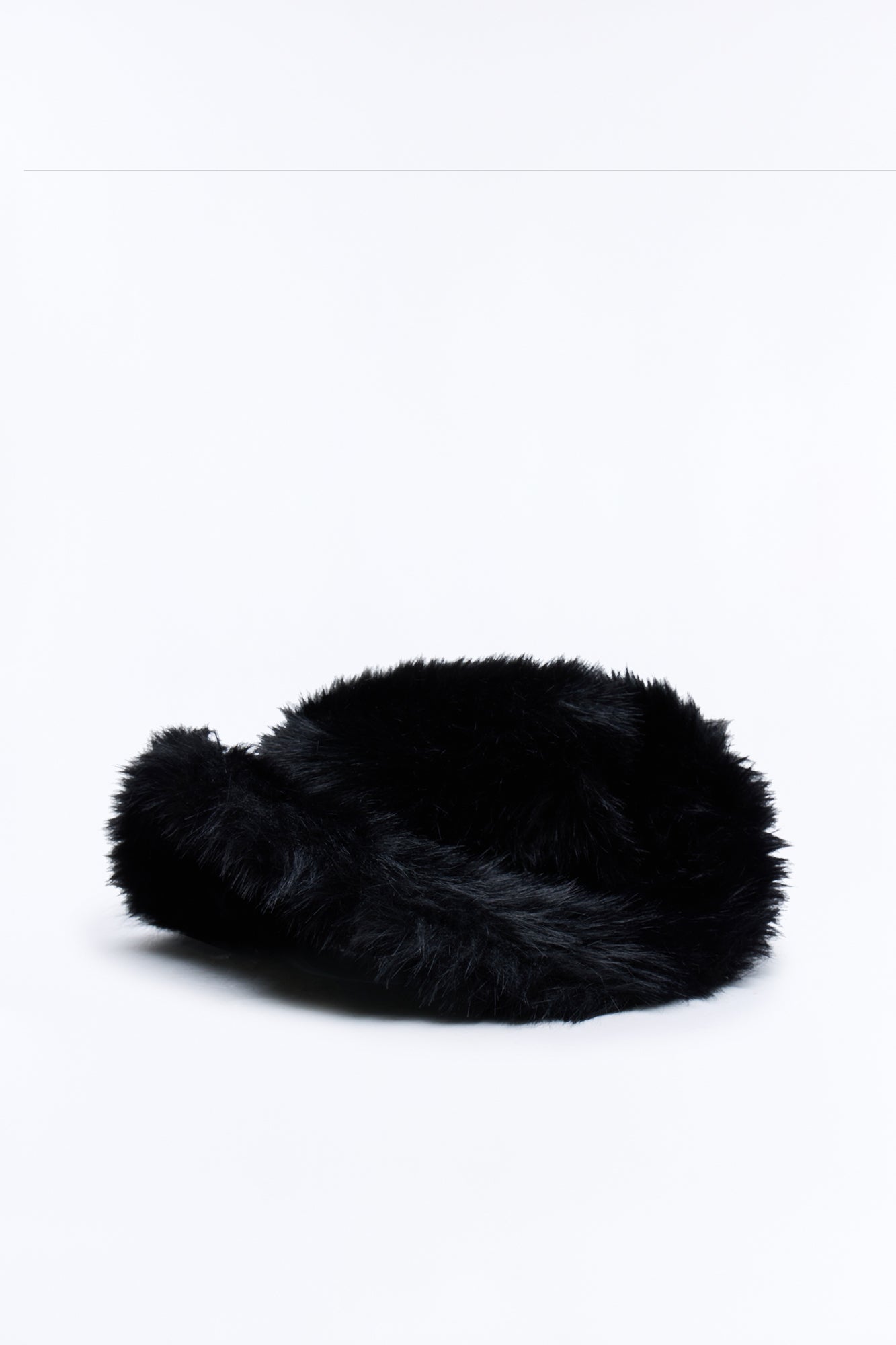 Faux Fur Cowboy Hat - Black Fashion Nova