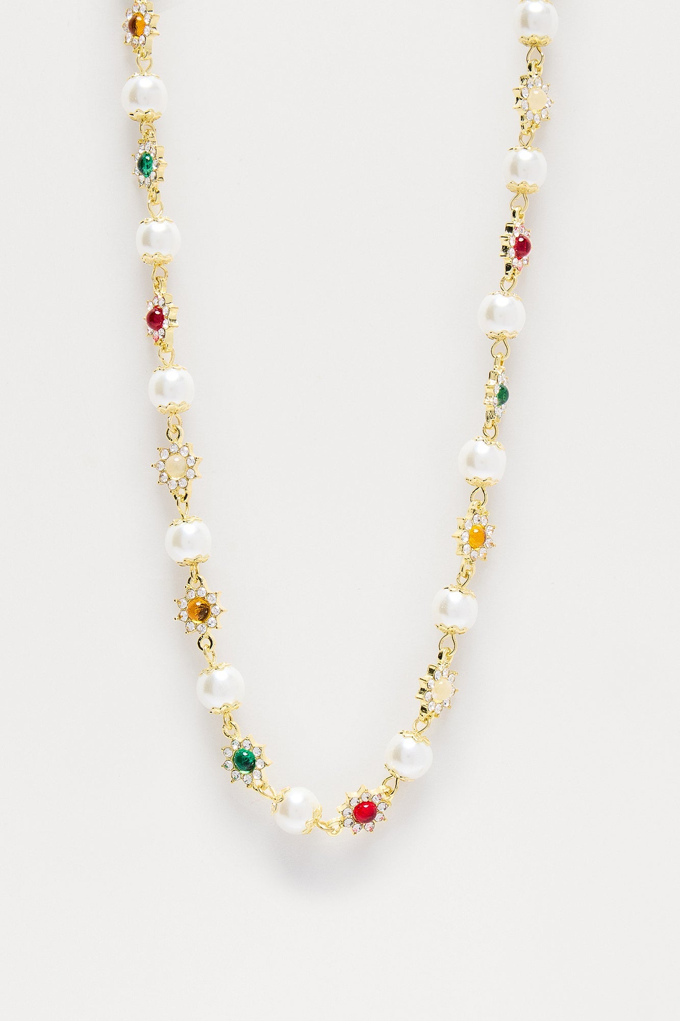 Newbridge Beaded Necklace - Gold Fashion Nova