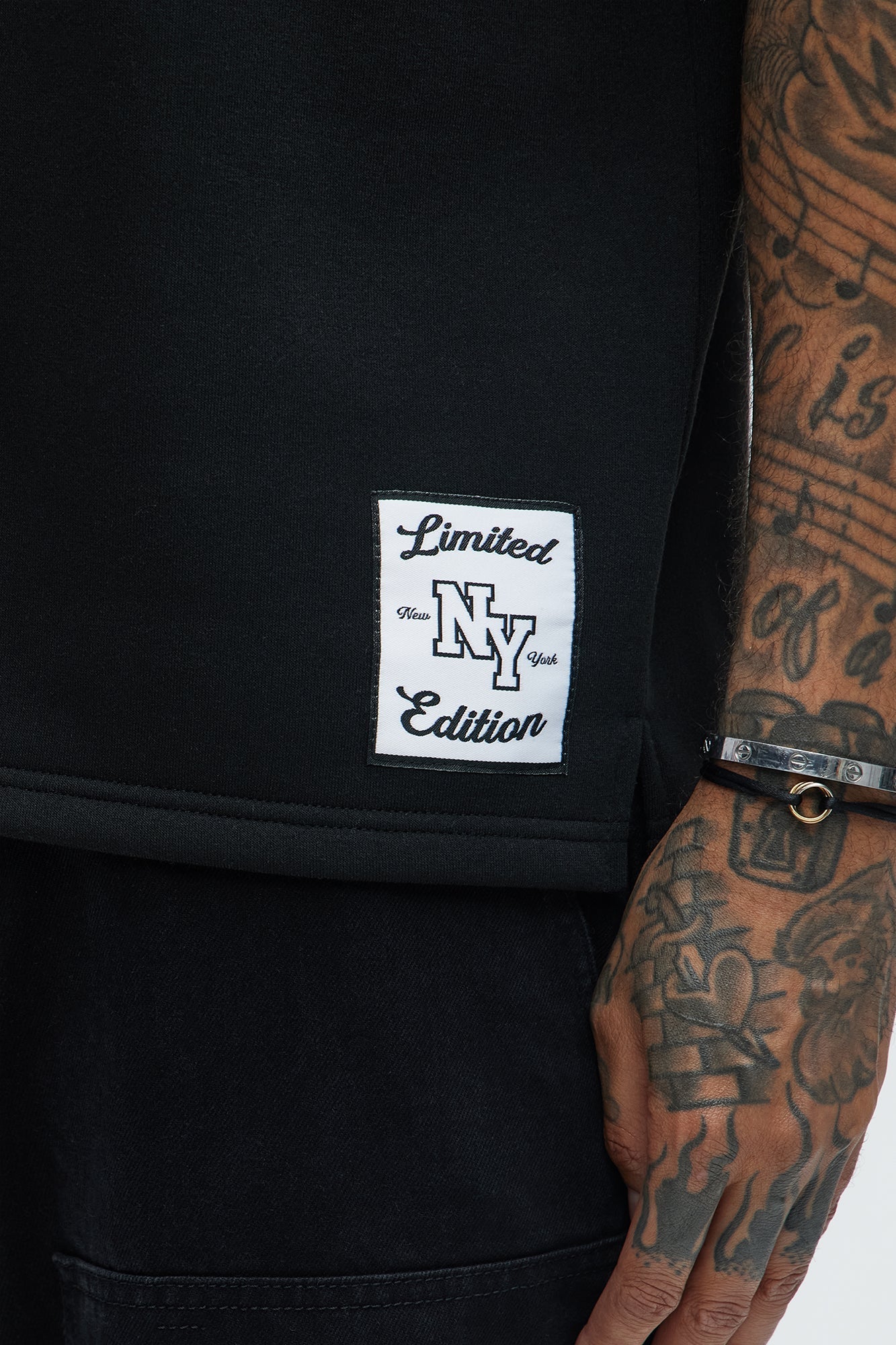 Classic New York Short Sleeve Henley - Black Fashion Nova
