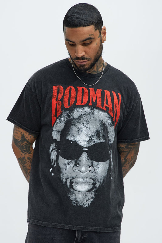 Dennis Rodman Short Sleeve Tee - Black Fashion Nova
