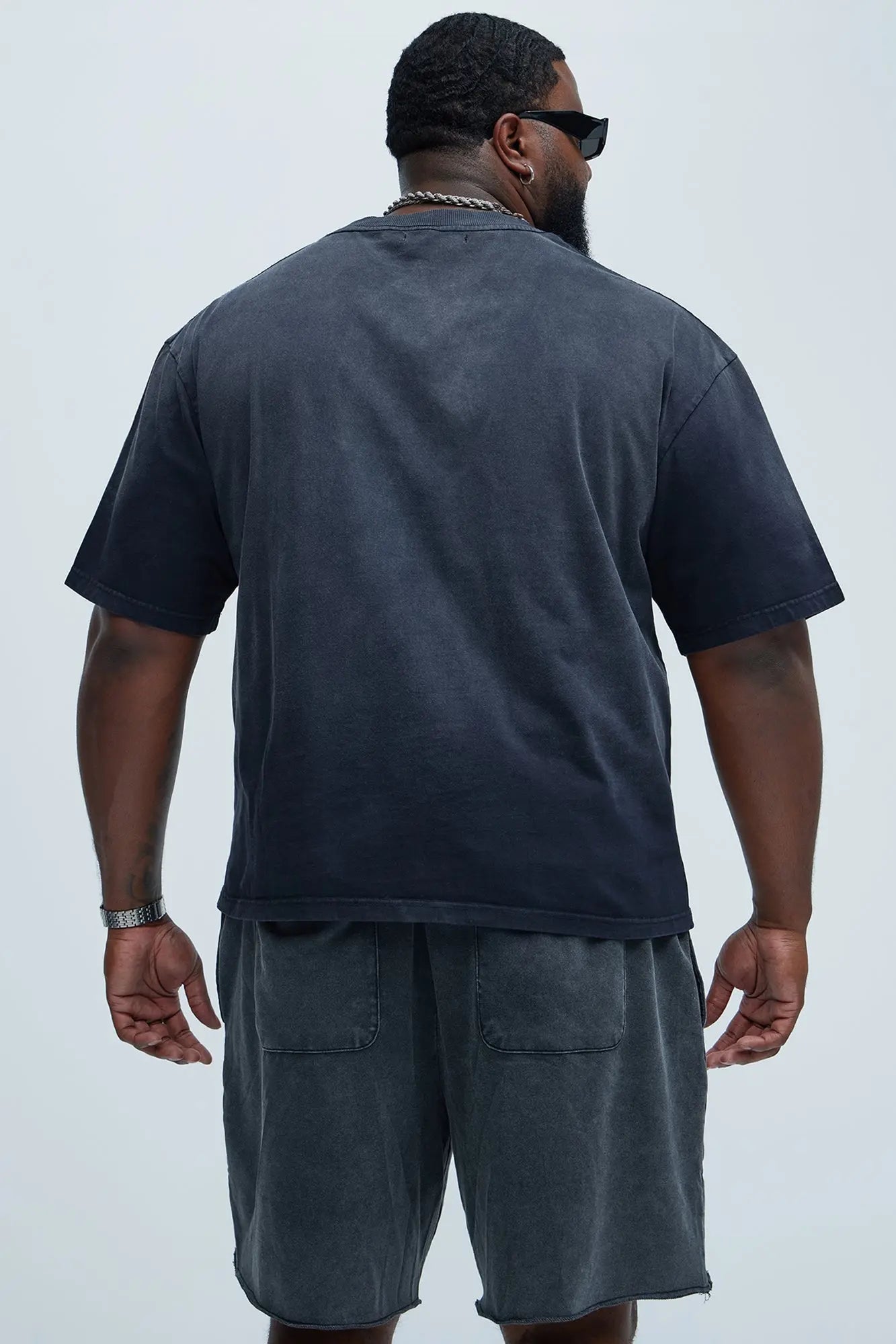 Dion Relaxed Tee - Black Wash Fashion Nova