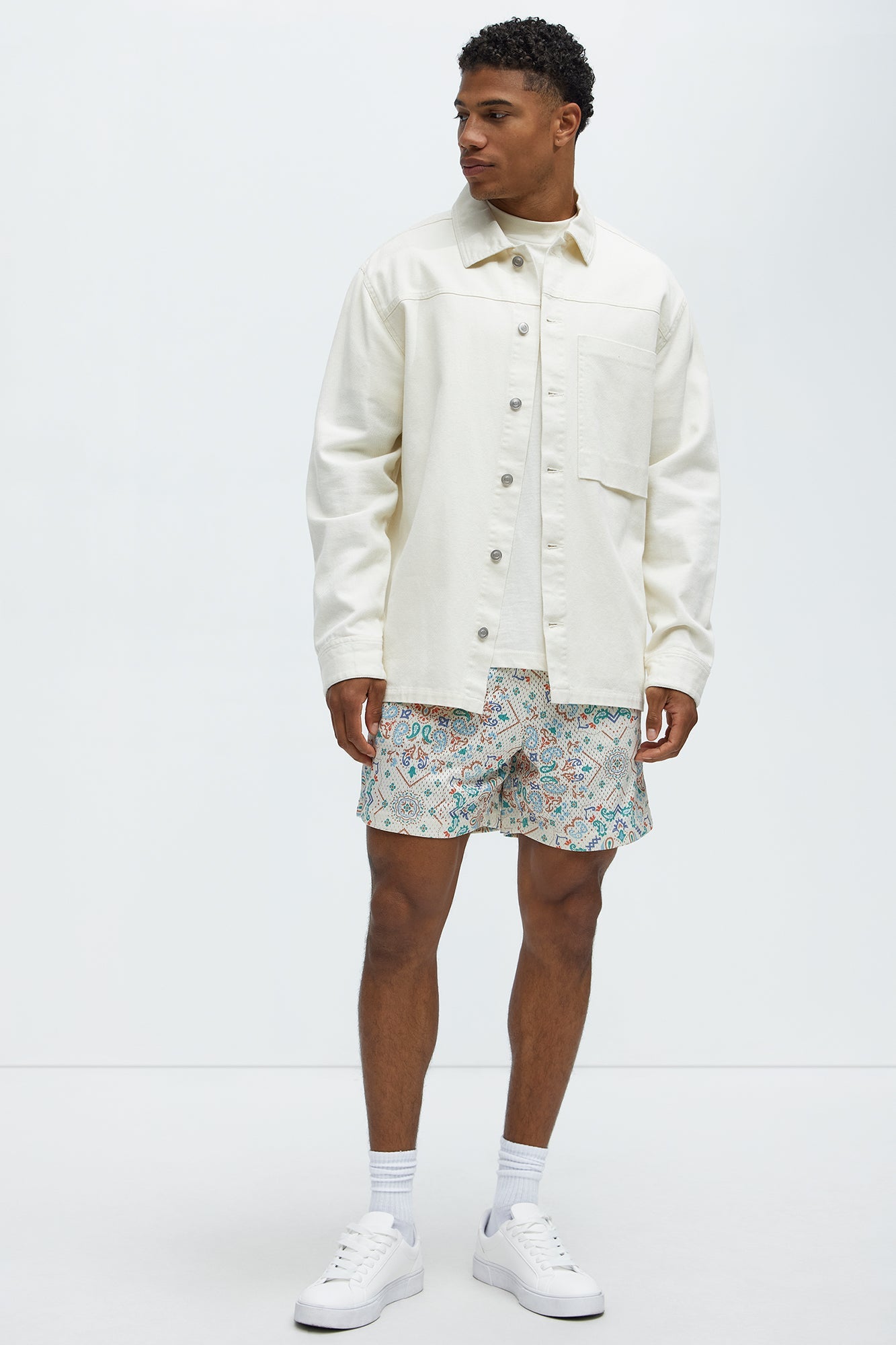 Bijan Rug Printed Shorts - Multi Color Fashion Nova