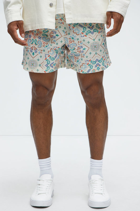 Bijan Rug Printed Shorts - Multi Color Fashion Nova