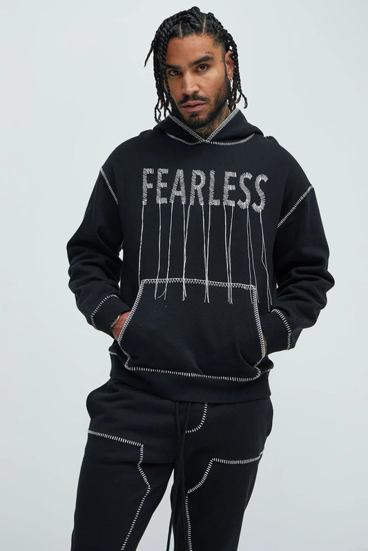 Tyson Stitch Hoodie - Black Fashion Nova