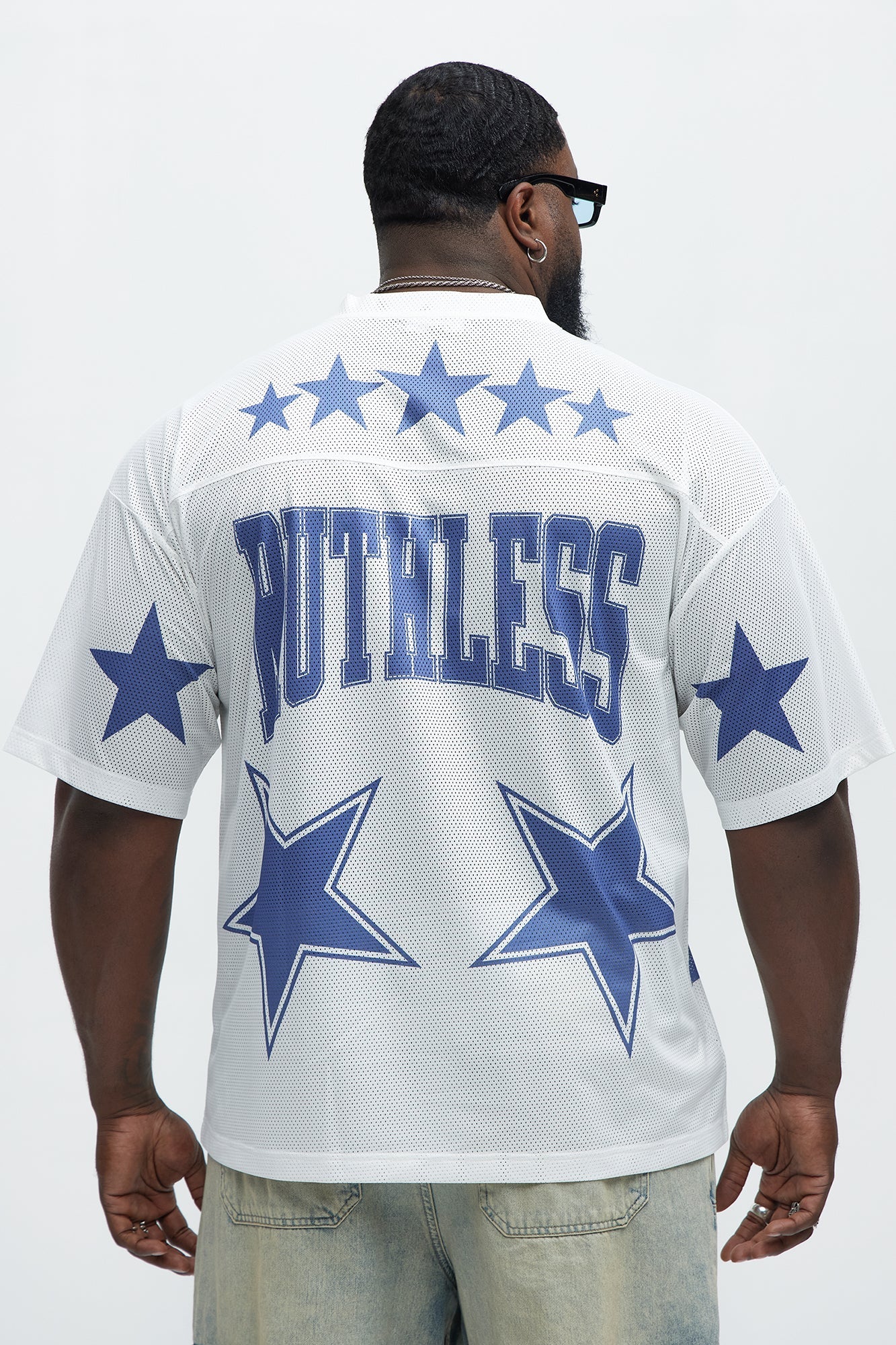 Ruthless Champion Short Sleeve Jersey - White Fashion Nova