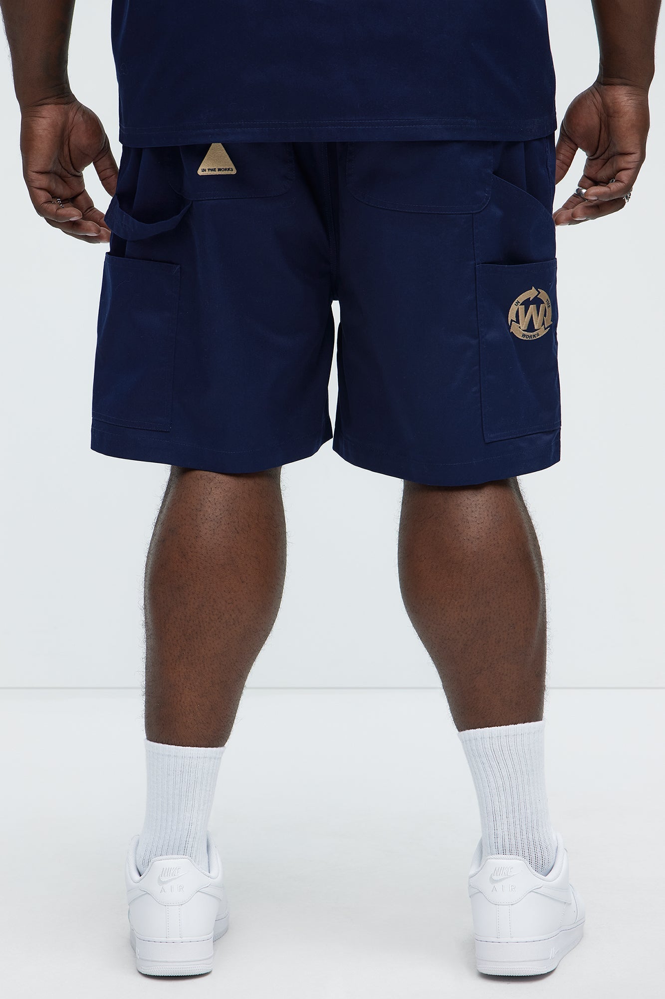 In The Works Relaxed Shorts - Navy Fashion Nova