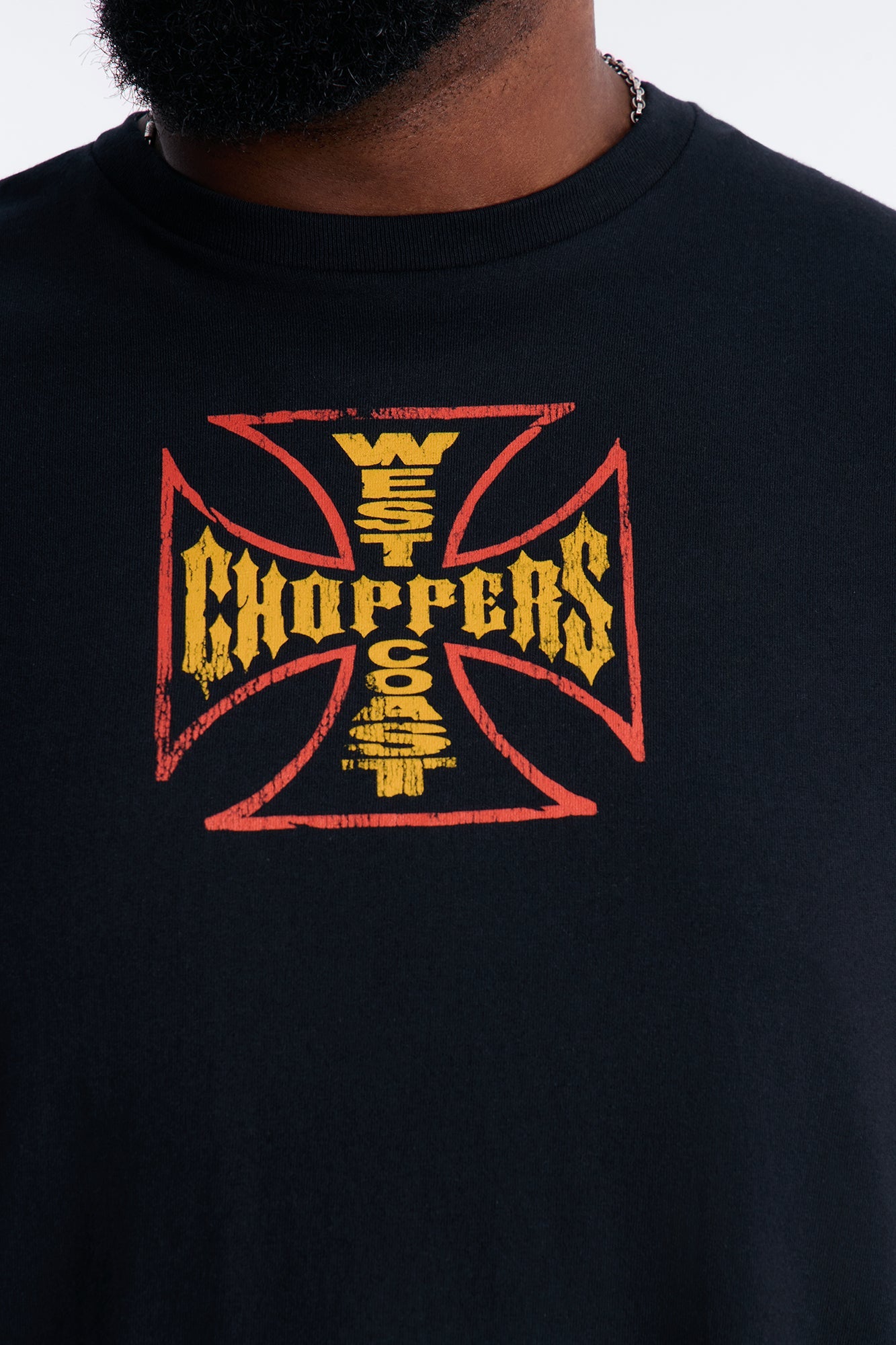West Coast Choppers Cobra Puff Print Short Sleeve Tee - Black Fashion Nova