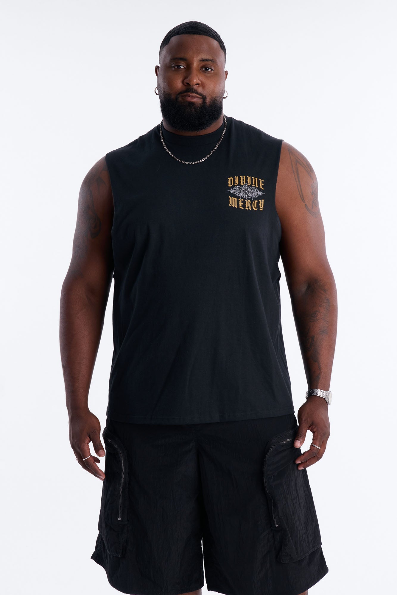 Divine Mercy Muscle Tee - Black Fashion Nova