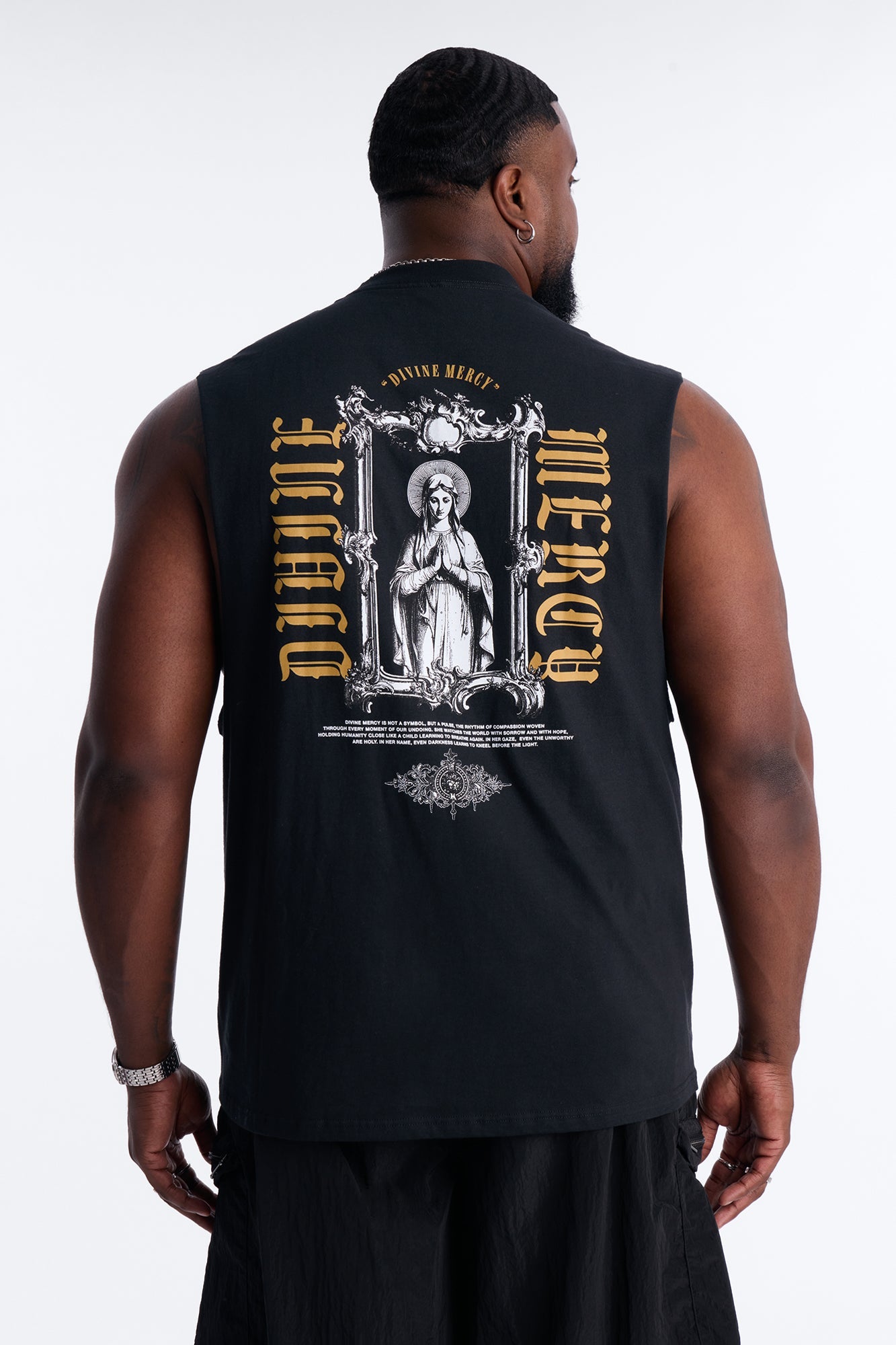Divine Mercy Muscle Tee - Black Fashion Nova