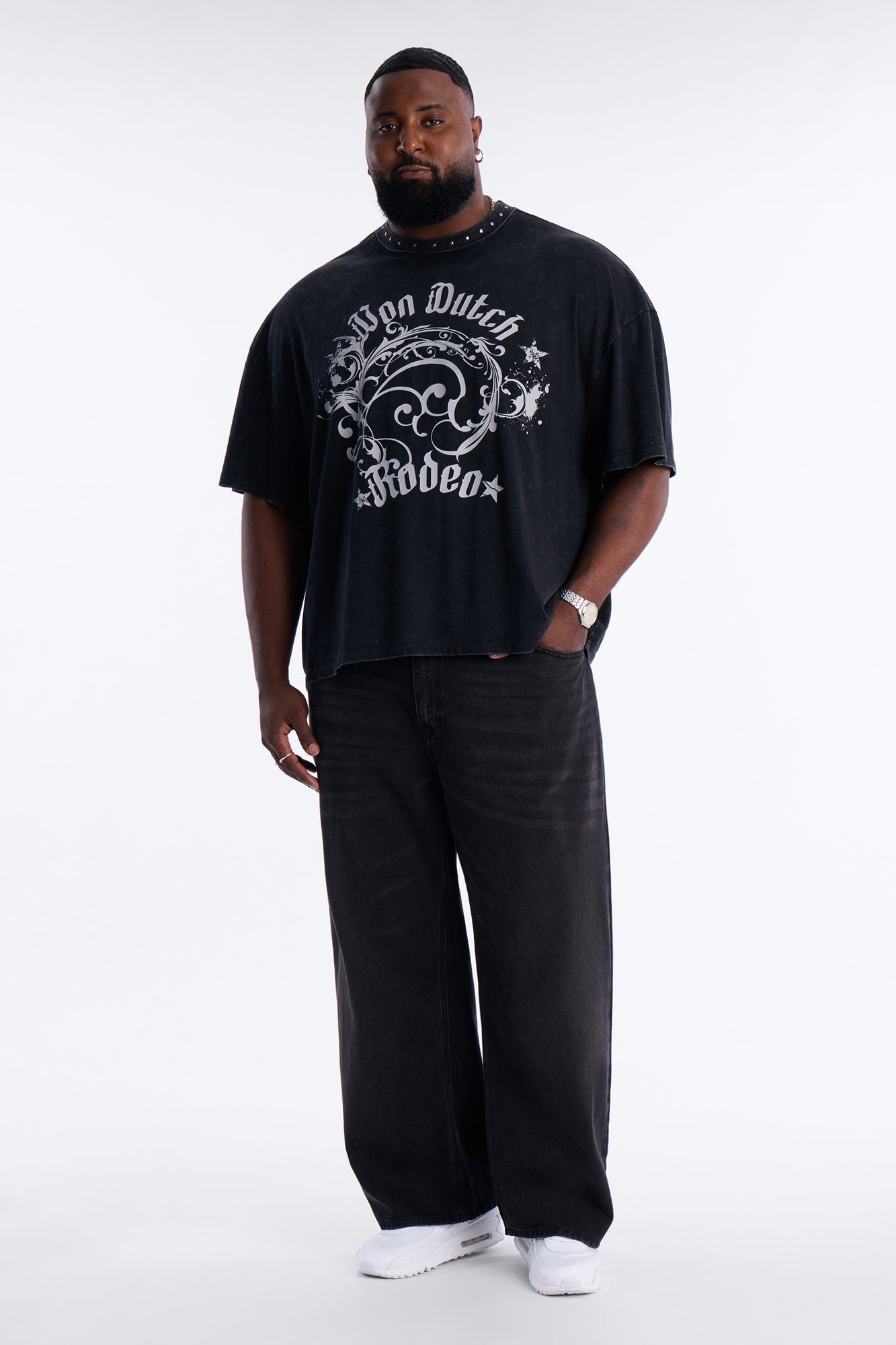 Essential Baggy Rigid Jean - Black Wash Fashion Nova