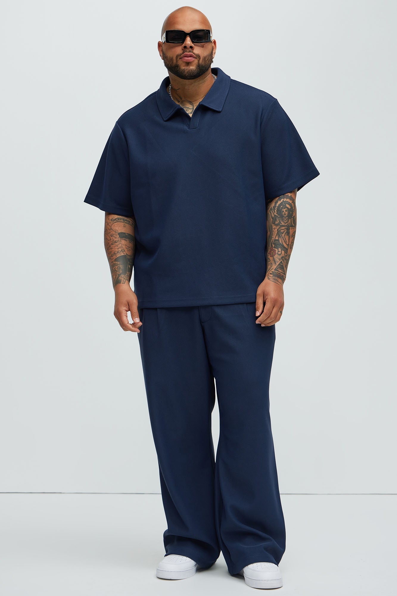 Turner Short Sleeve Polo - Navy Fashion Nova