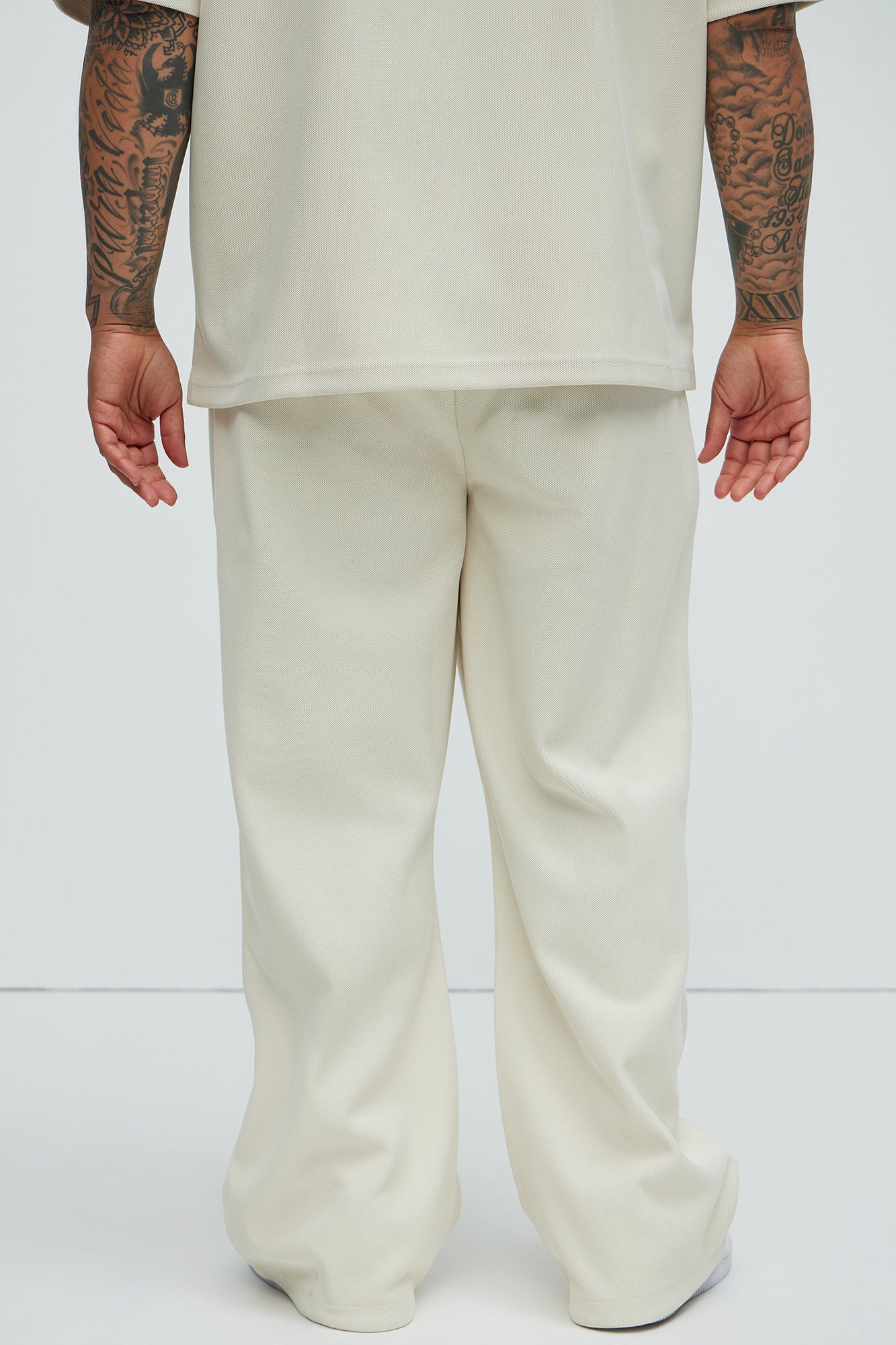 Turner Relaxed Trouser Pants - Cream Fashion Nova