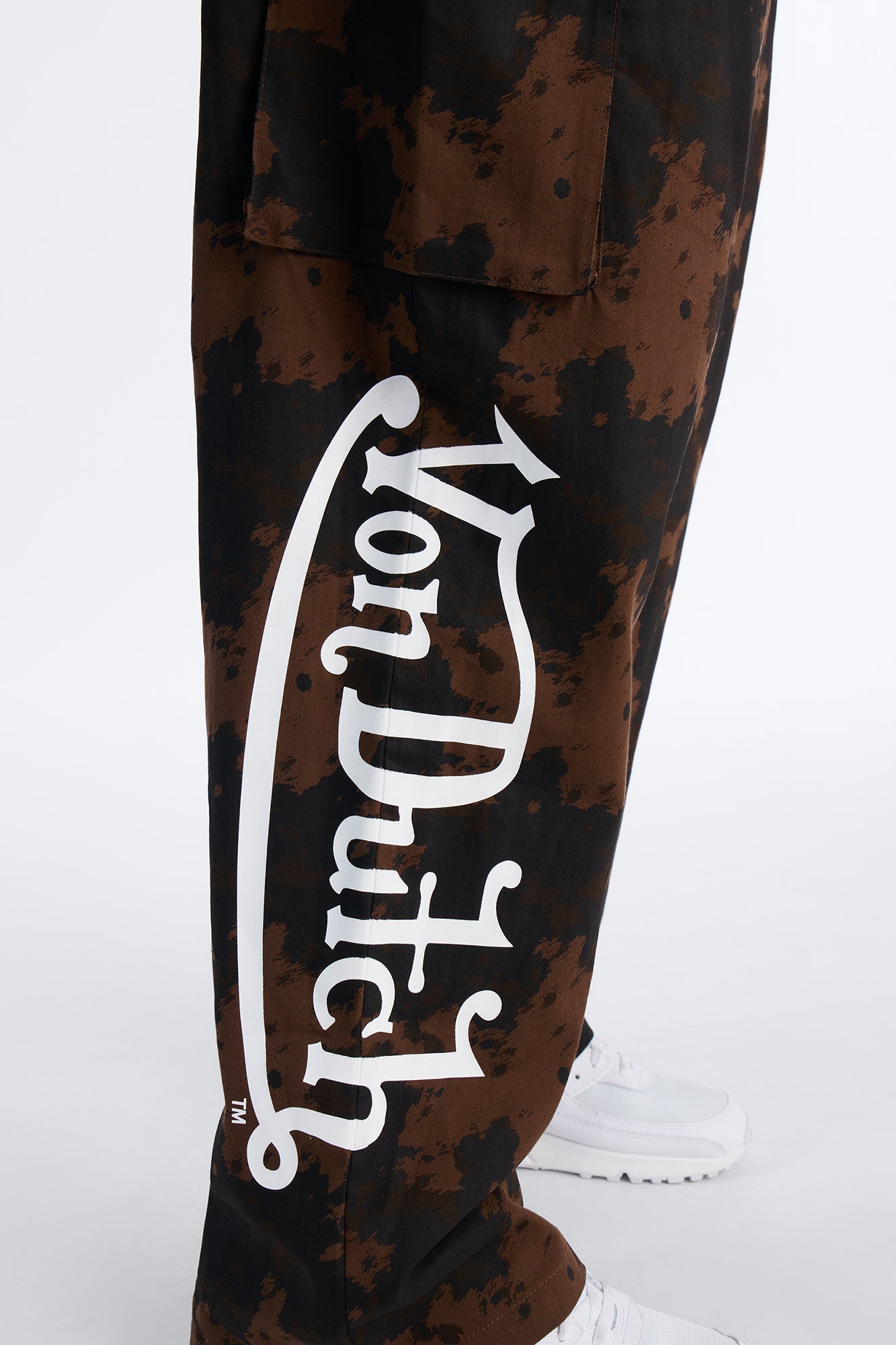 Von Dutch Rodeo Faux Pony Hair Baggy Pant - Brown Fashion Nova