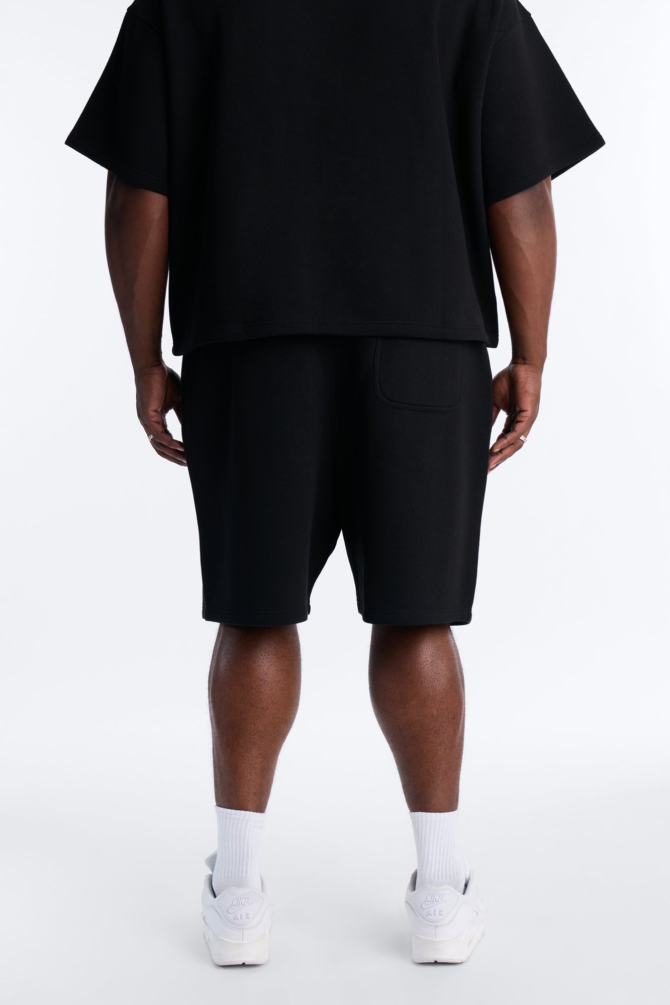 MIsfits Rhinestone Relaxed Sweatshorts - Black Fashion Nova