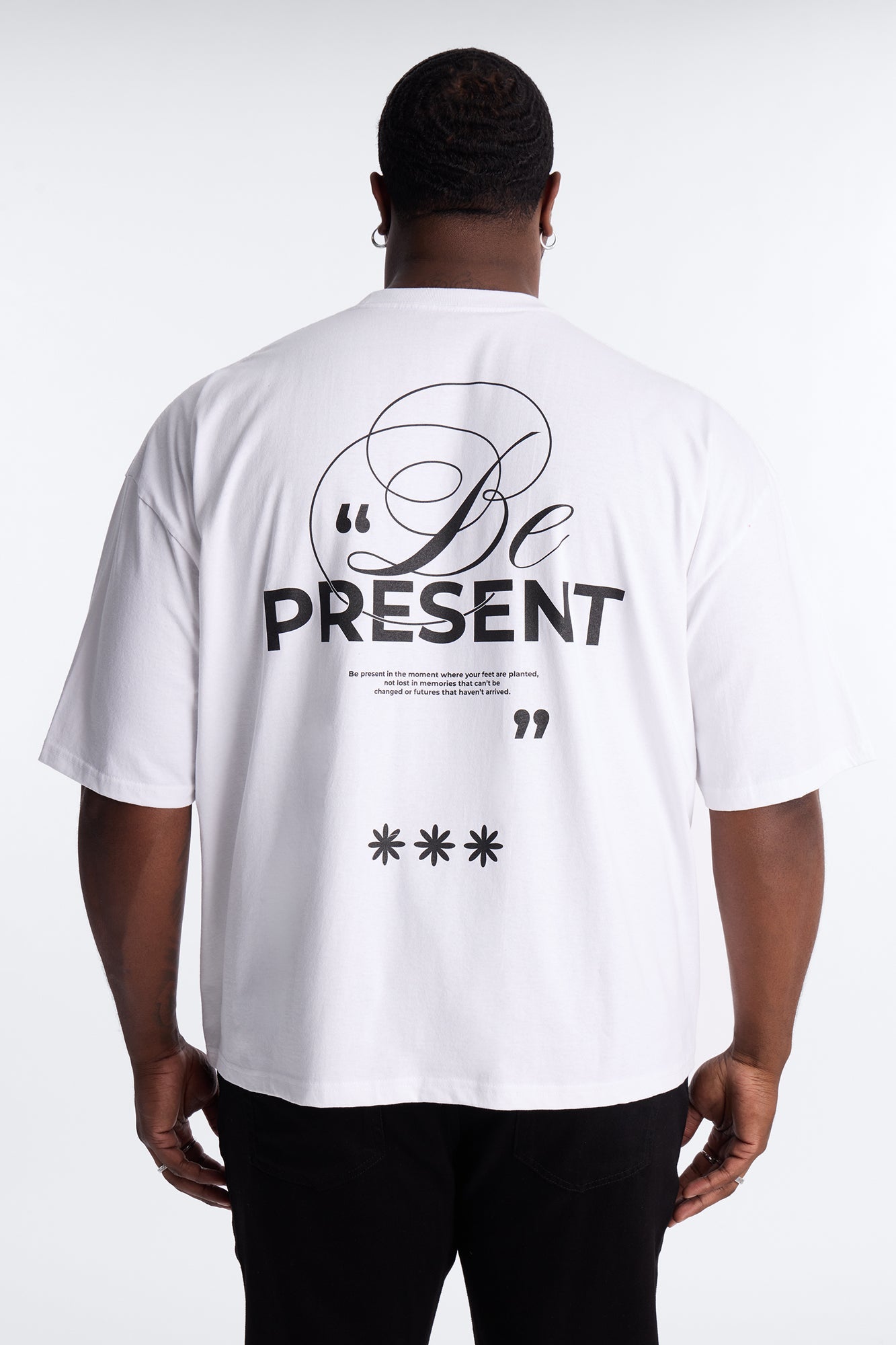 Be Present Boxy Short Sleeve Tee - White Fashion Nova