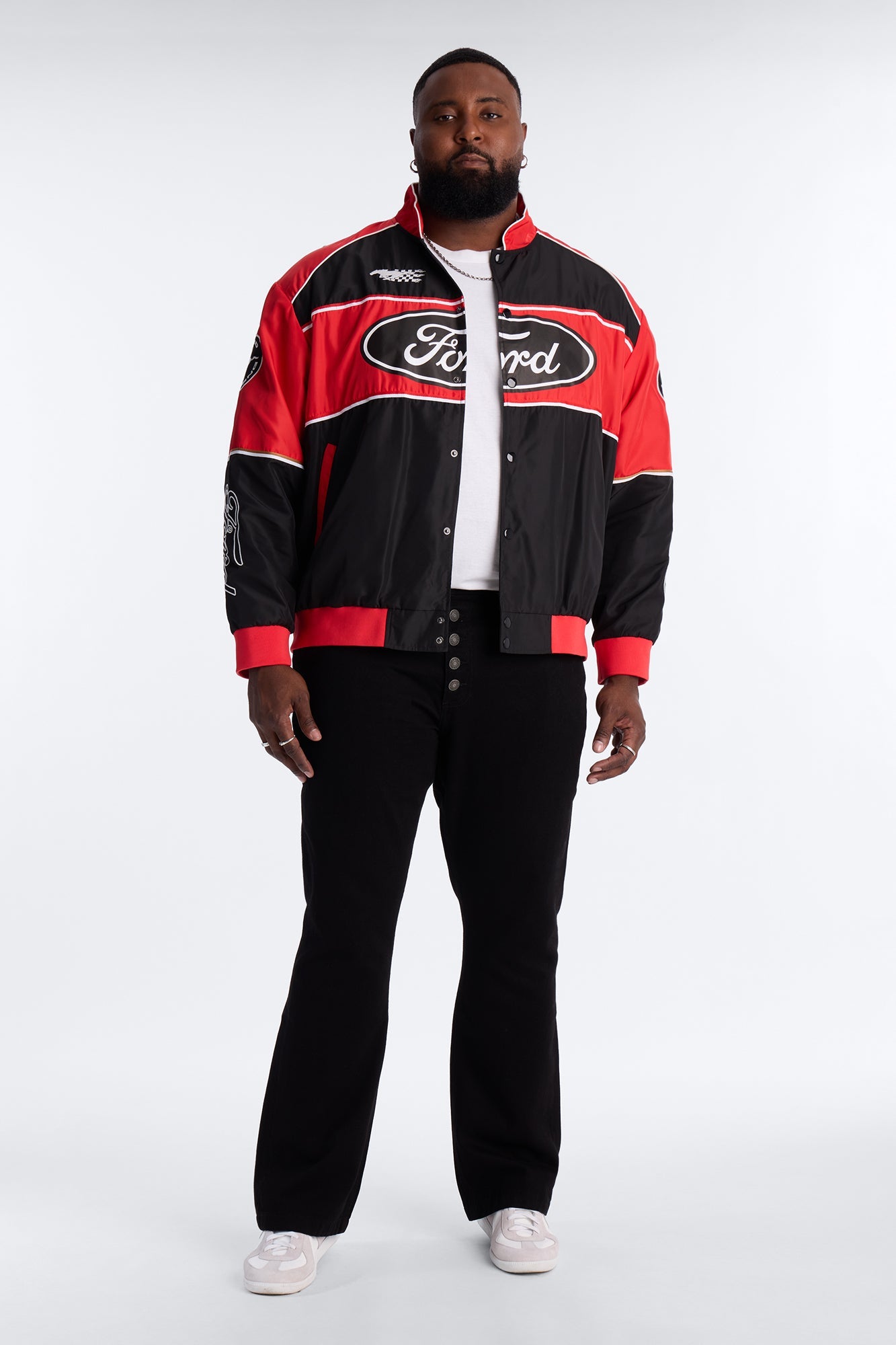Oversized Ford Need For Speed Racing Jacket - Red Fashion Nova
