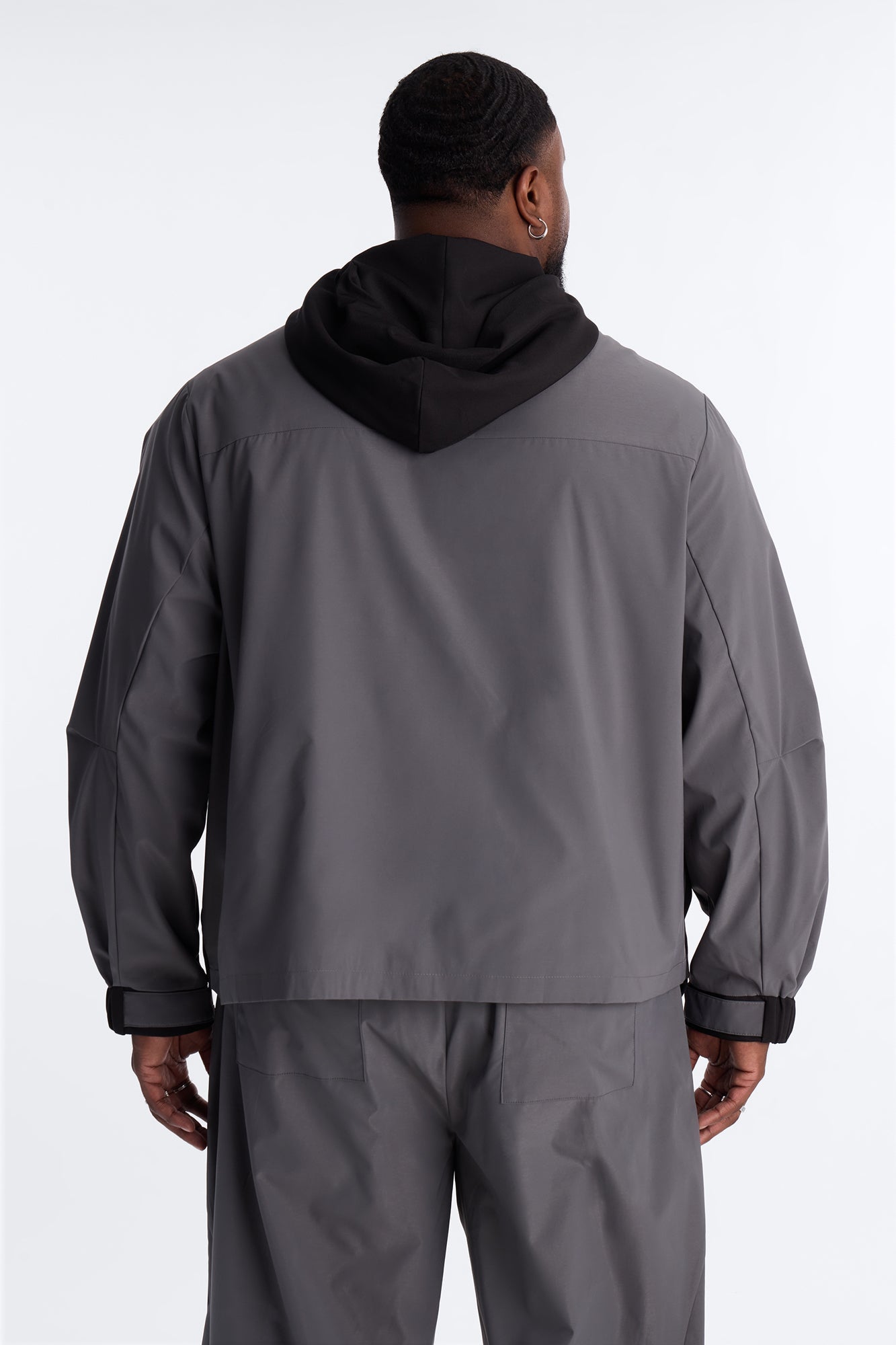 Oversized Montalvo Mixed Worlds Shirt Jacket - Black Fashion Nova