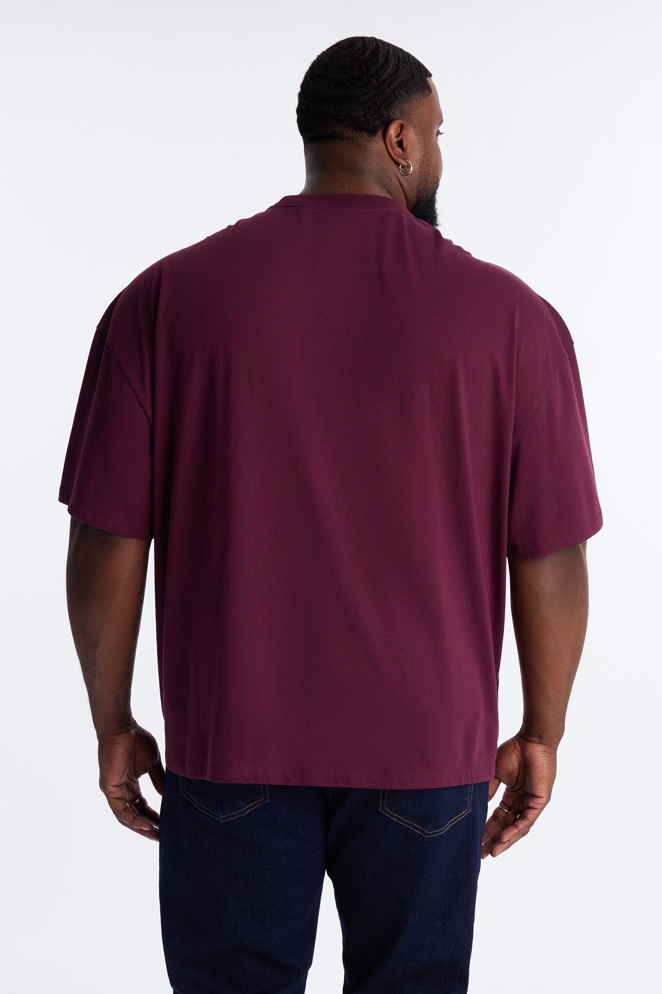 Von Dutch Cowboy Boxy Short Sleeve Tee - Burgundy Fashion Nova
