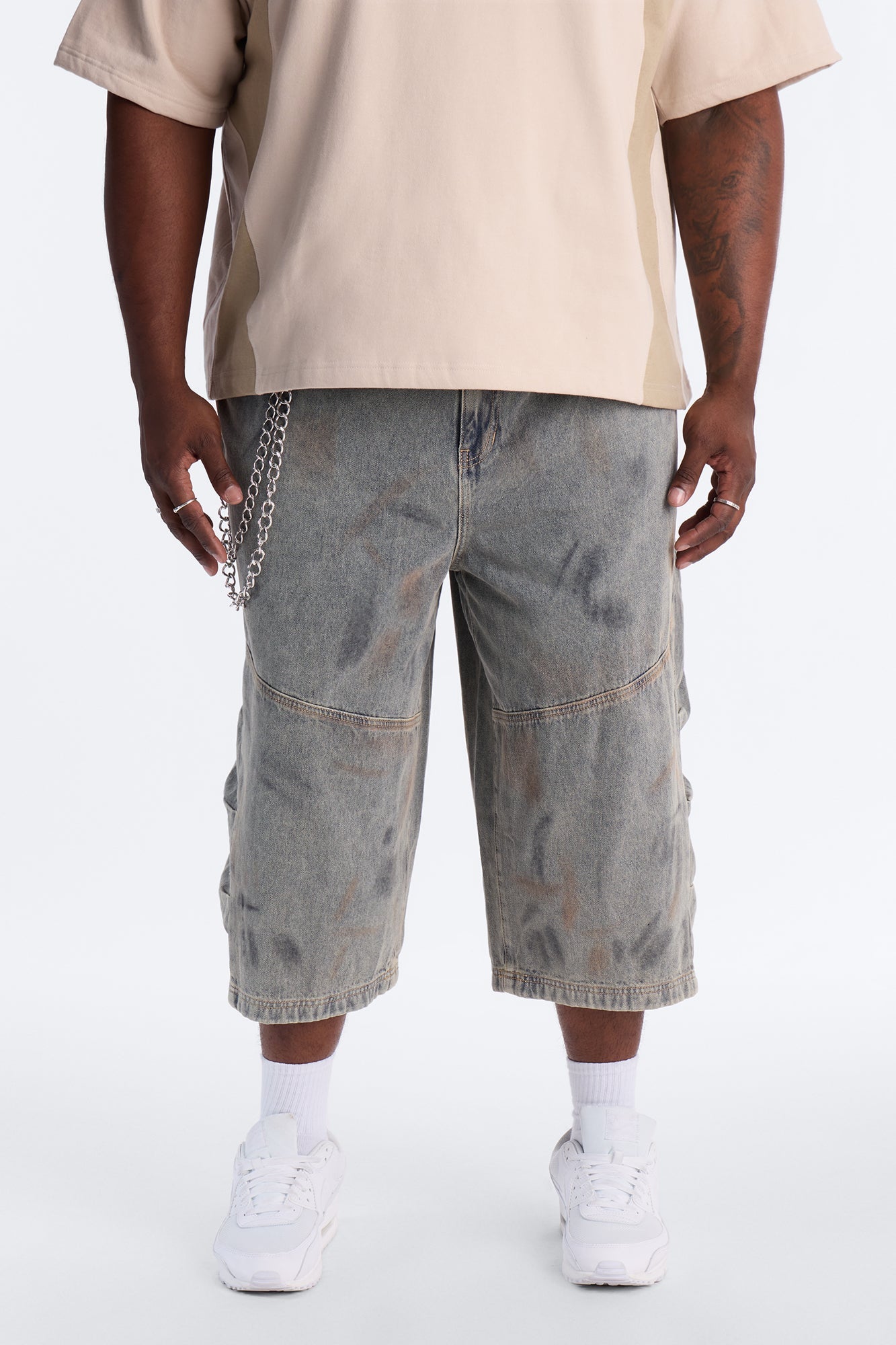 Barrel Chaos Denim Short - Vintage Wash Fashion Nova