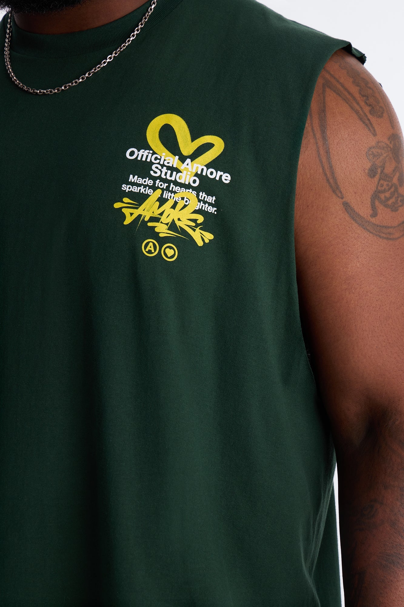 Amor Studio More Love Muscle Tee - Green Fashion Nova