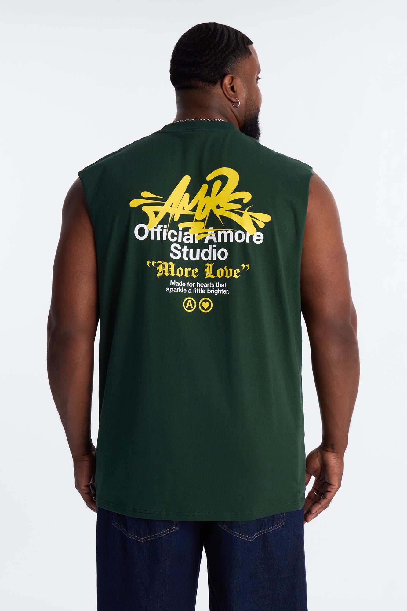 Amor Studio More Love Muscle Tee - Green Fashion Nova