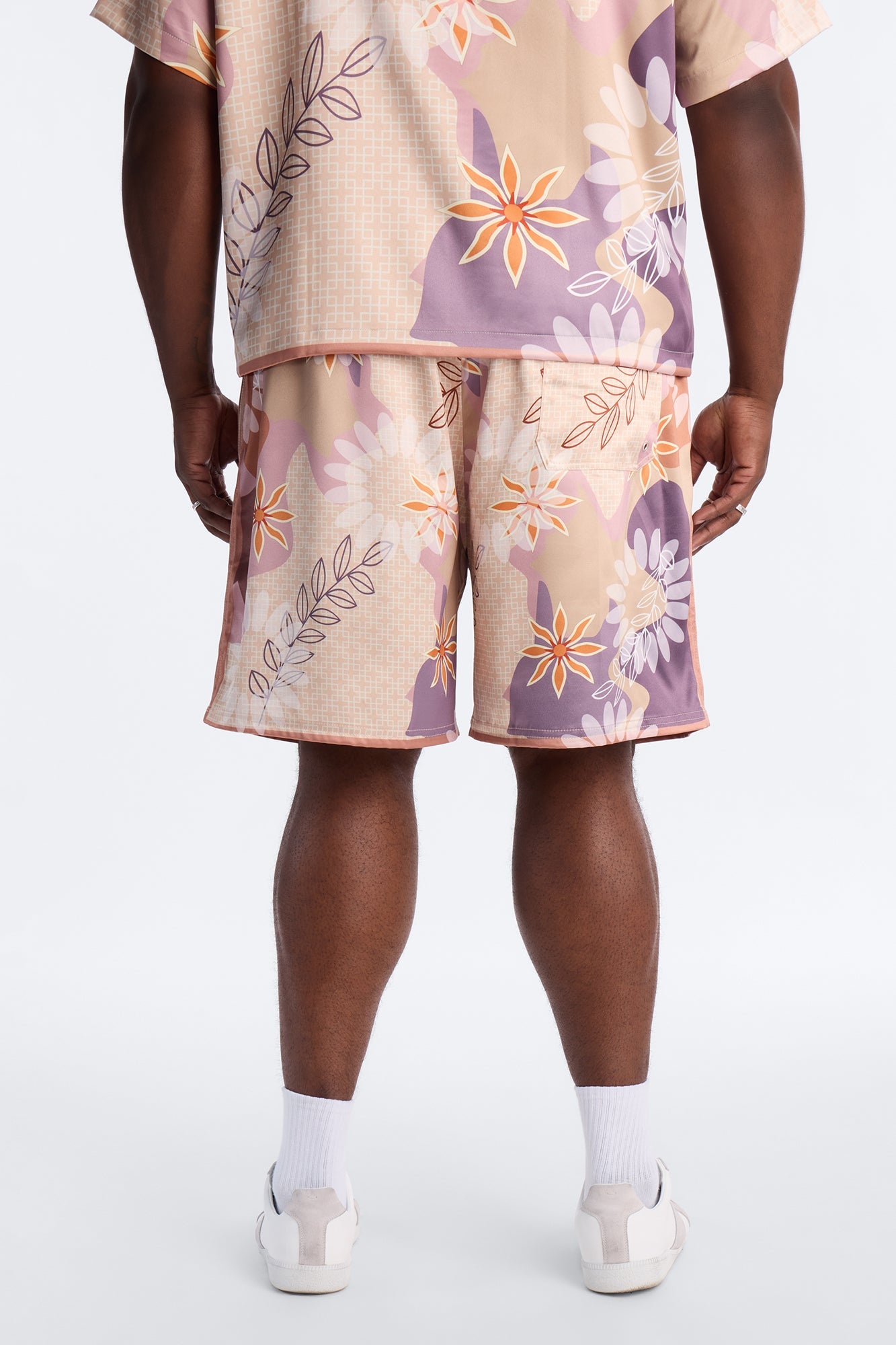 Relaxed Palm Bloom Short - Pink Fashion Nova