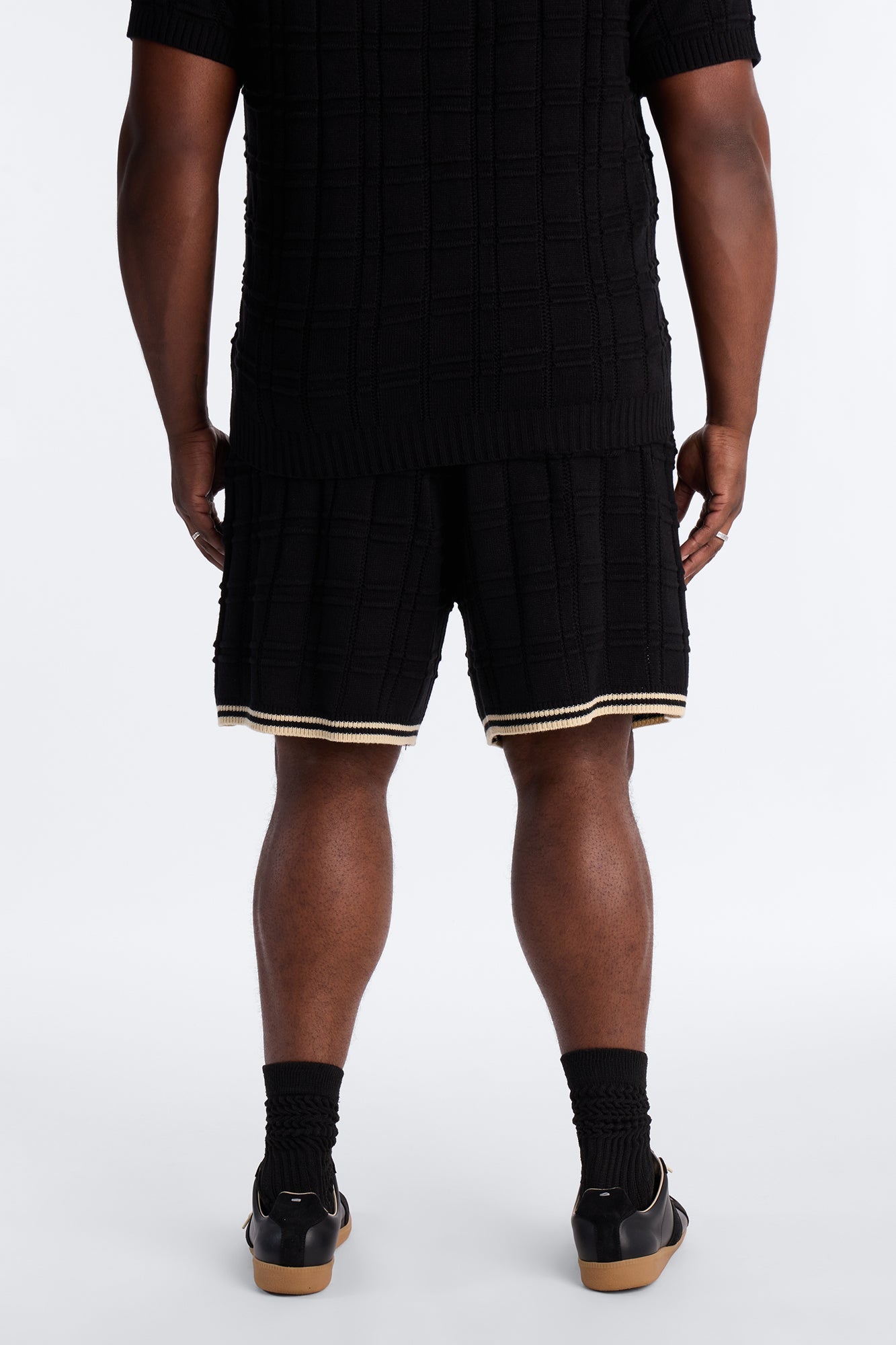 Relaxed Riviera Knit Short - Black Fashion Nova