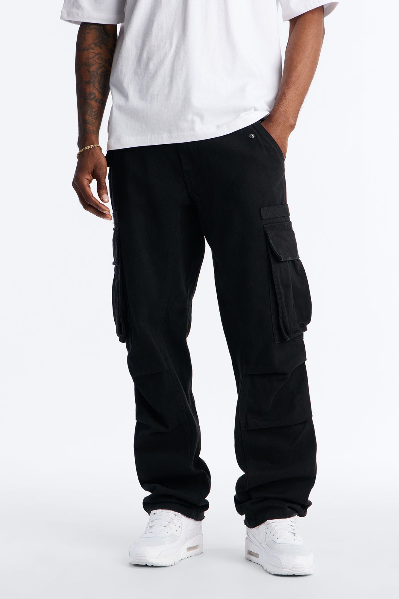 Straight Carter Point Utility Pant - Black Fashion Nova
