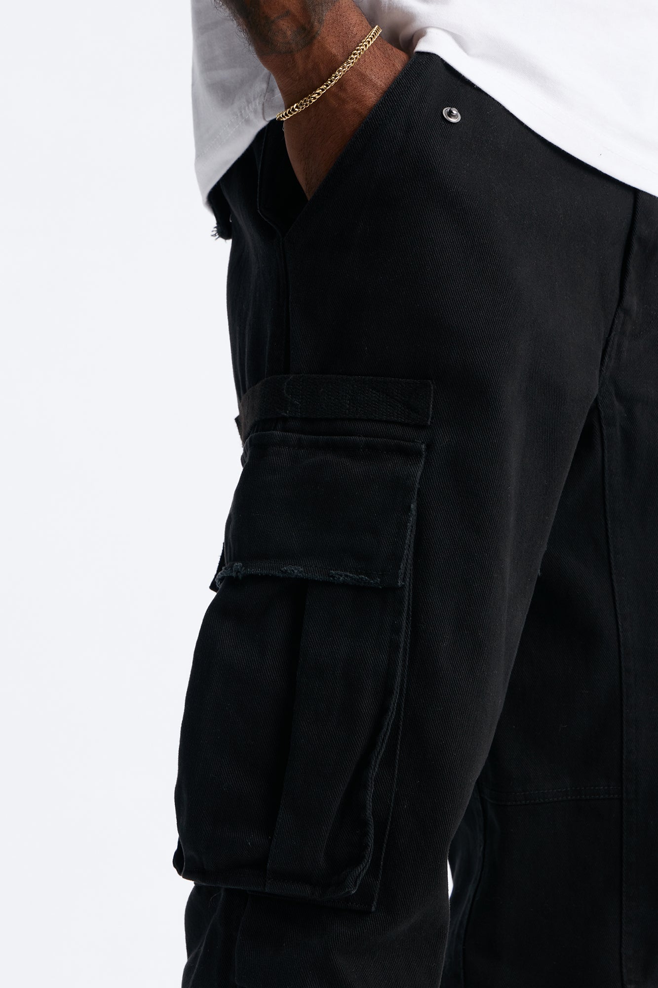 Straight Carter Point Utility Pant - Black Fashion Nova