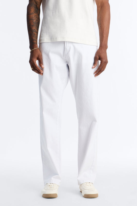 Clean Feel Straight Jean - White Fashion Nova