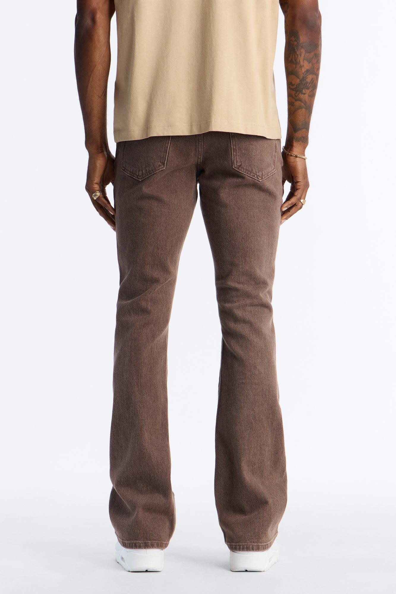 Stacked Skinny Flare Paisley Rodeo Jean - Brown Fashion Nova