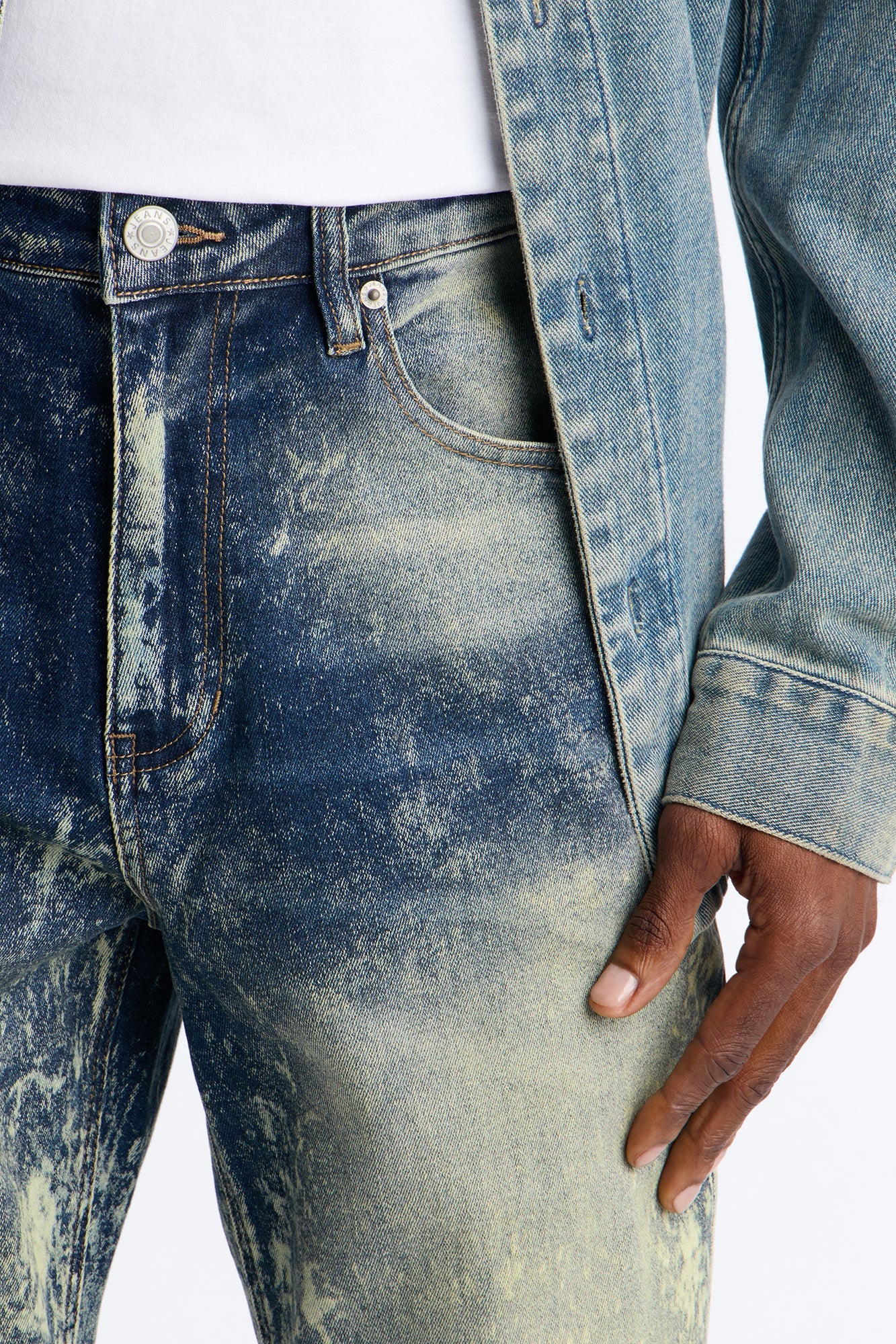 Timeless Bleach Washed Straight Jeans - Dark Wash Fashion Nova