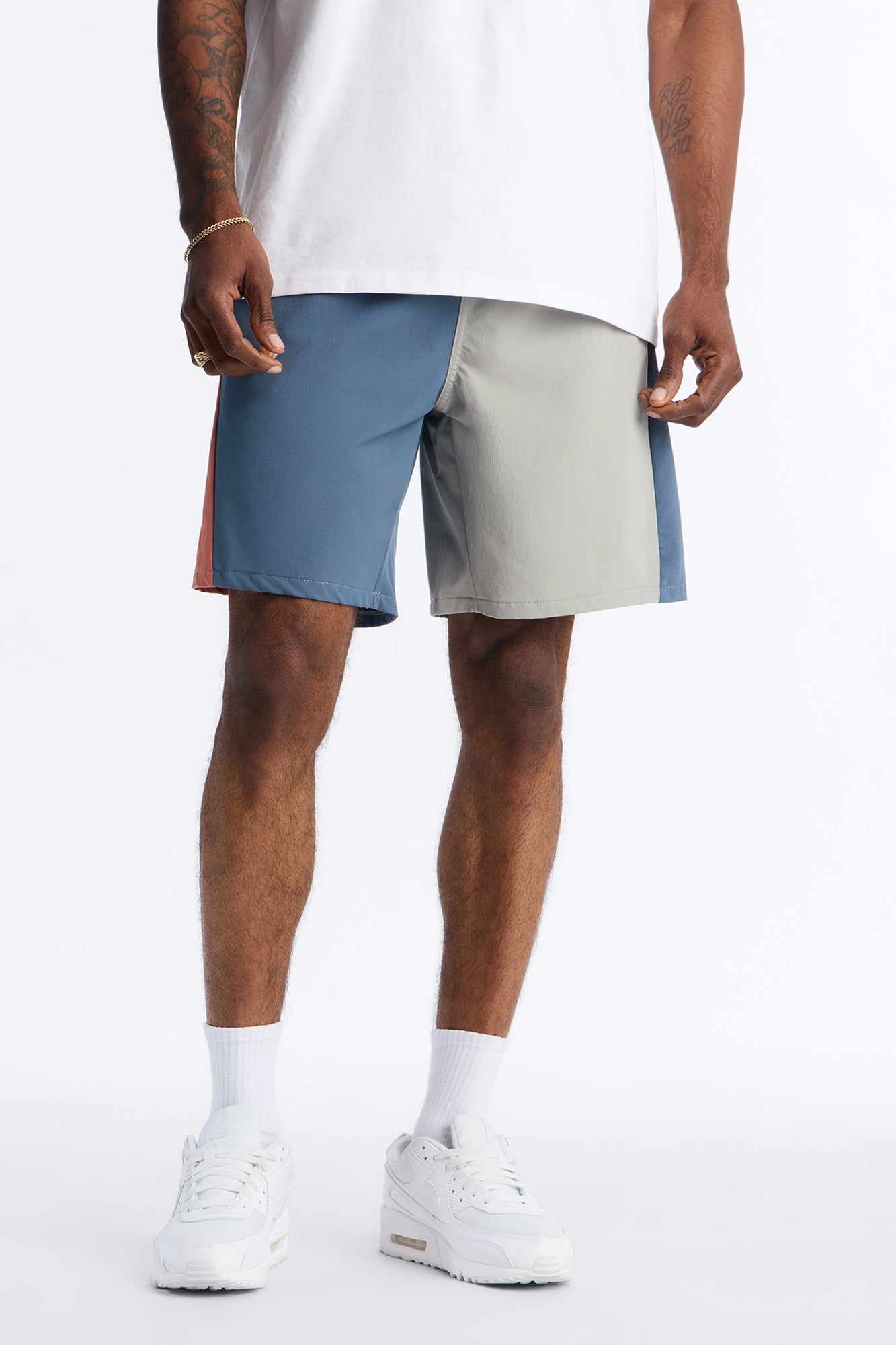 Relaxed Matari Color Blocked Short - Multi Color Fashion Nova