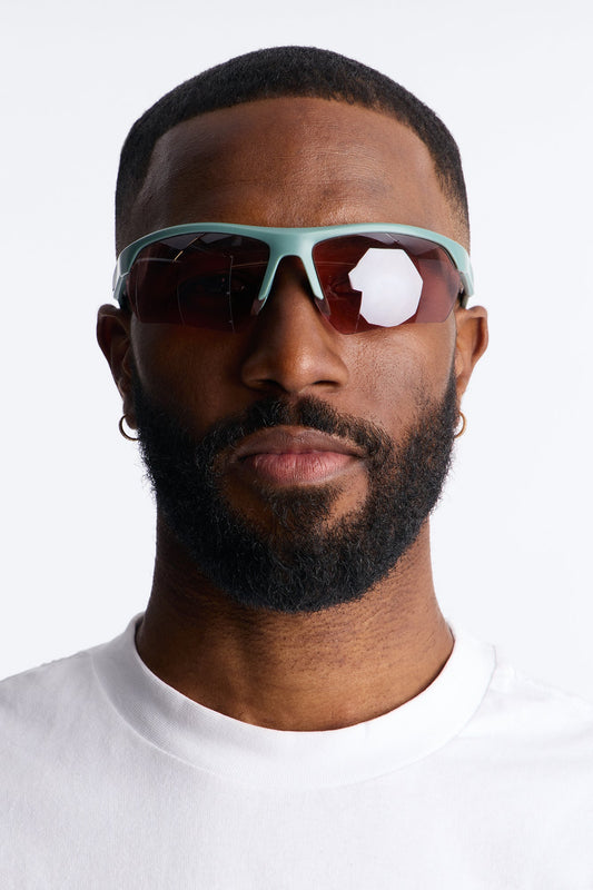 Dream State Sport Wrap Sunglasses - Mint Fashion Nova