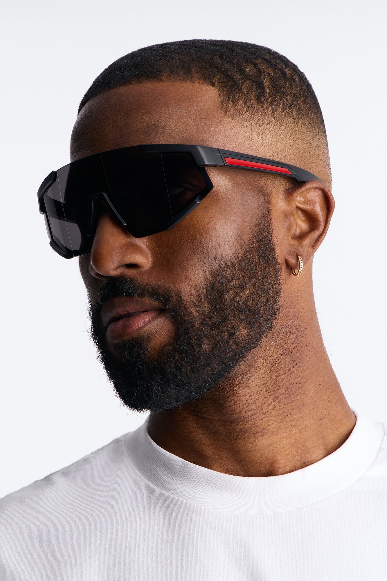 Striving Forward Sport Wrap Sunglasses - Black/Grey Fashion Nova