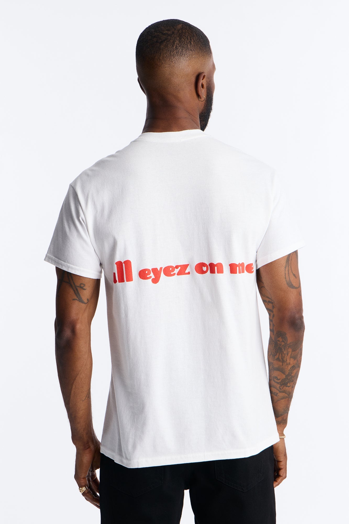 2pac All Eyez On Me Forever Short Sleeve Tee - White Fashion Nova