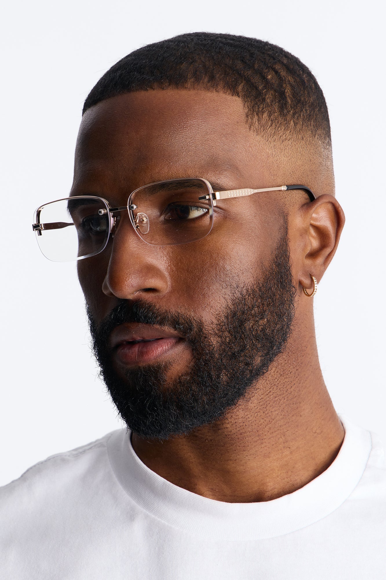 Seeing Double Sunglasses - Clear/Gold Fashion Nova