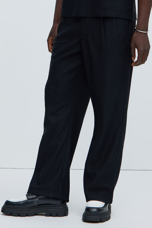 Turner Relaxed Trouser Pants - Black Fashion Nova