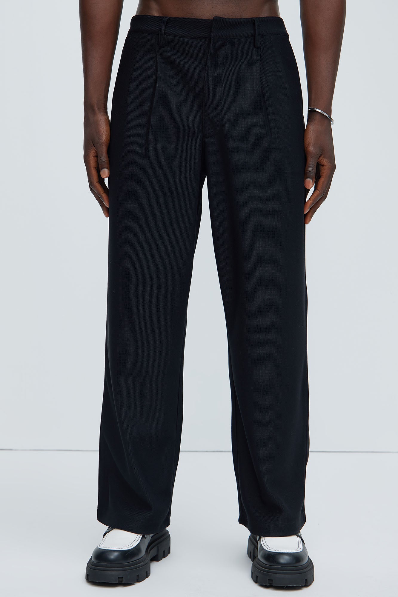 Turner Relaxed Trouser Pants - Black Fashion Nova