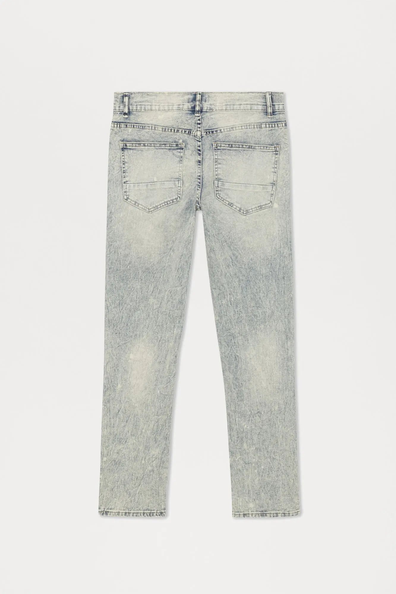 Can't Be Distressed Slim Jeans - Acid Wash Blue Fashion Nova