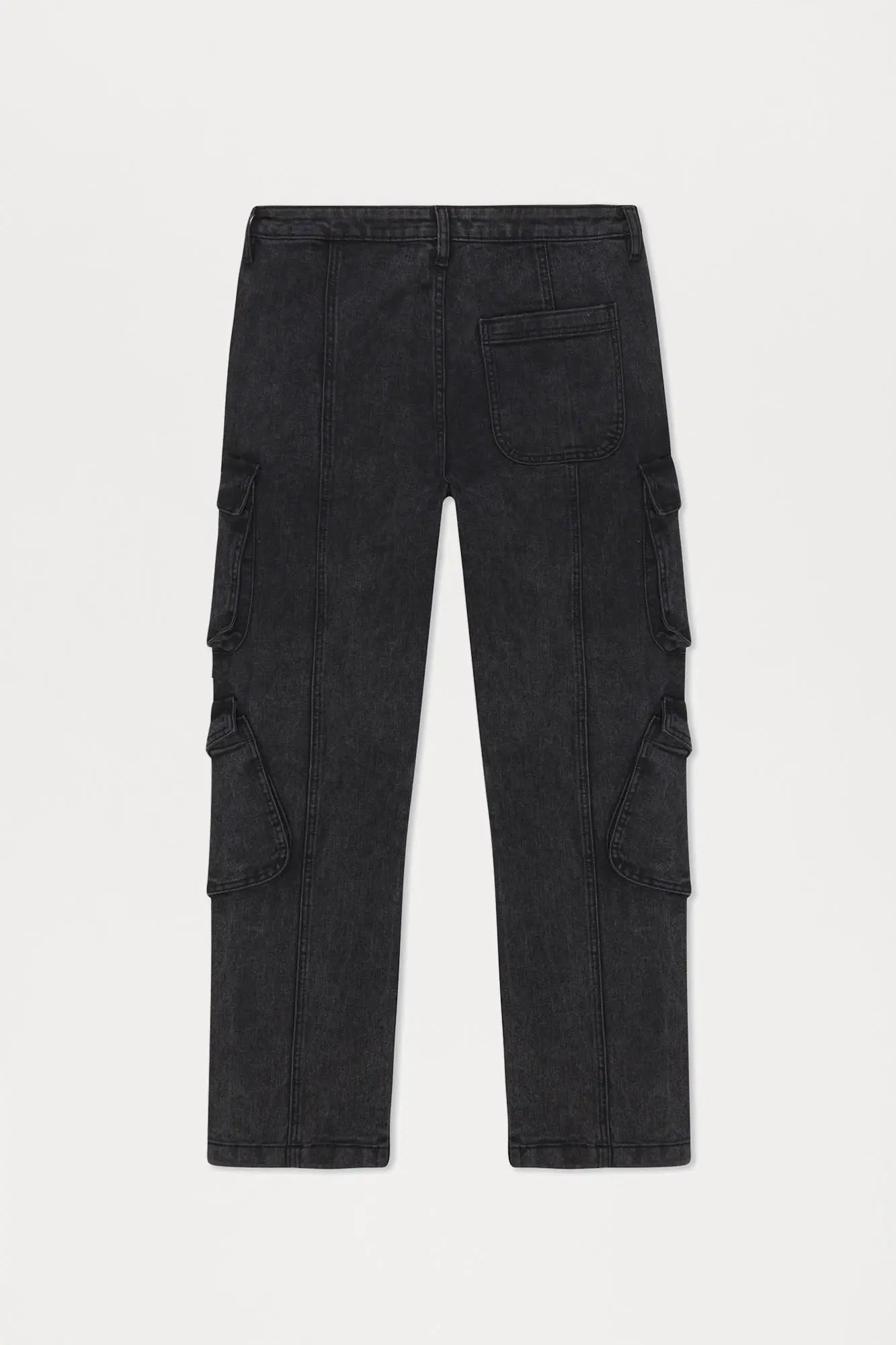 Black Jack Mike Straight Cargo Jeans - Black Wash Fashion Nova