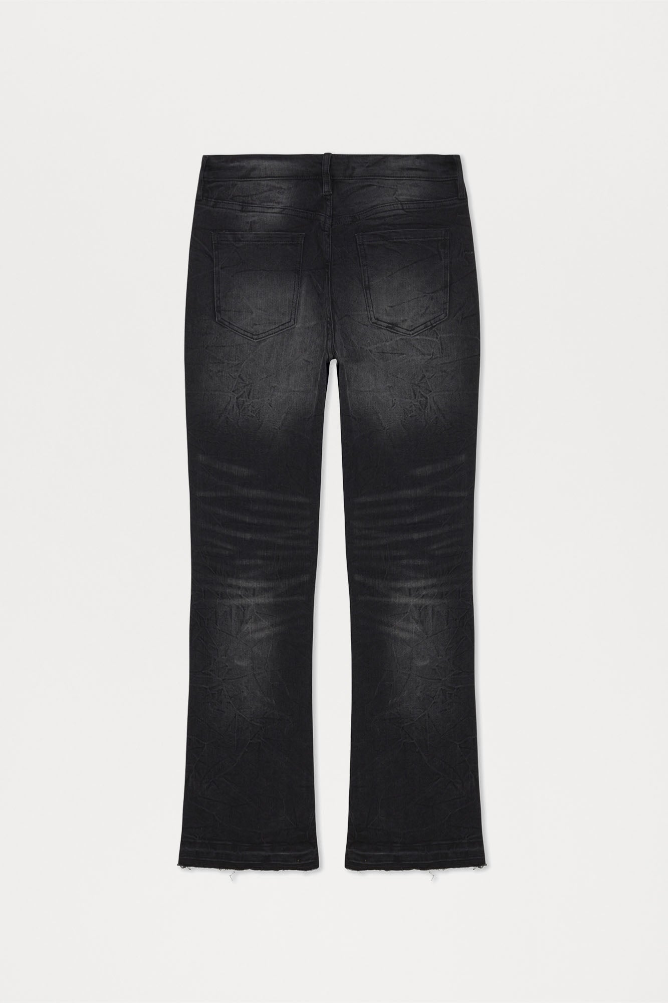 Undercover Slim Stacked Flare Jeans - Black Wash Fashion Nova