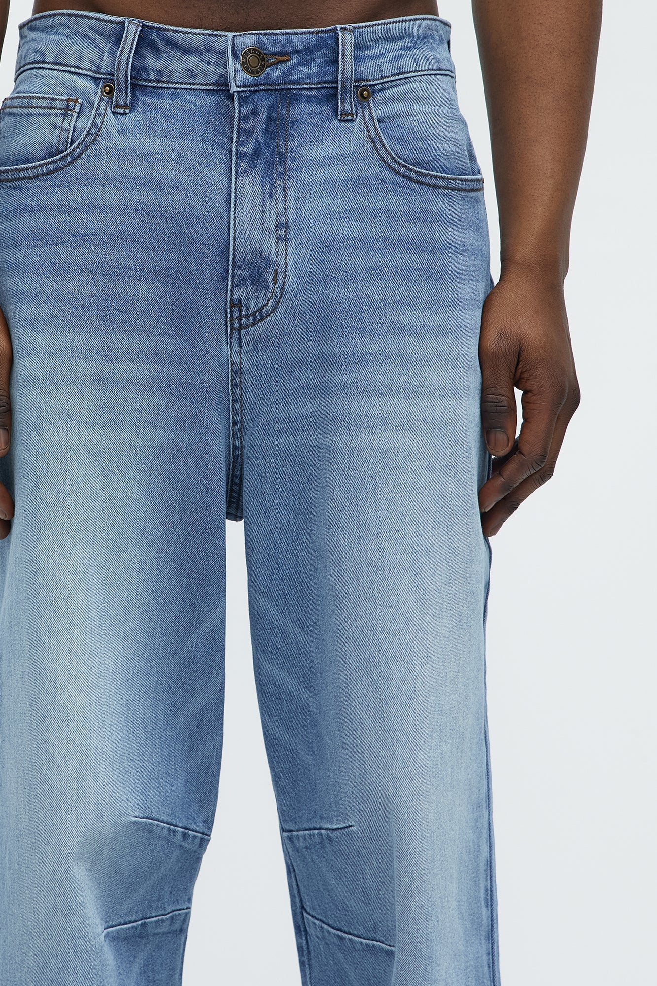 Kylan Classic Baggy Jeans - Medium Blue Wash Fashion Nova