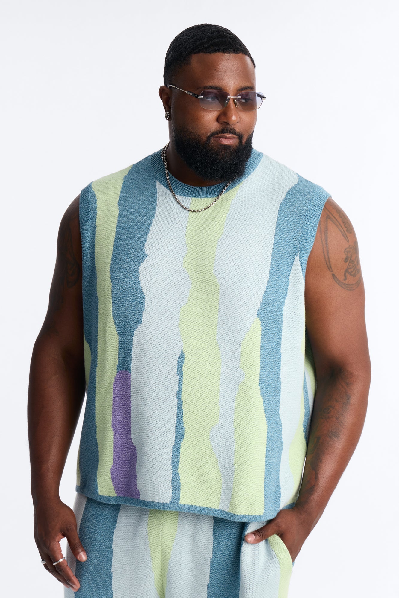 Relaxed Day Mixer Sweater Vest - Multi Color Fashion Nova