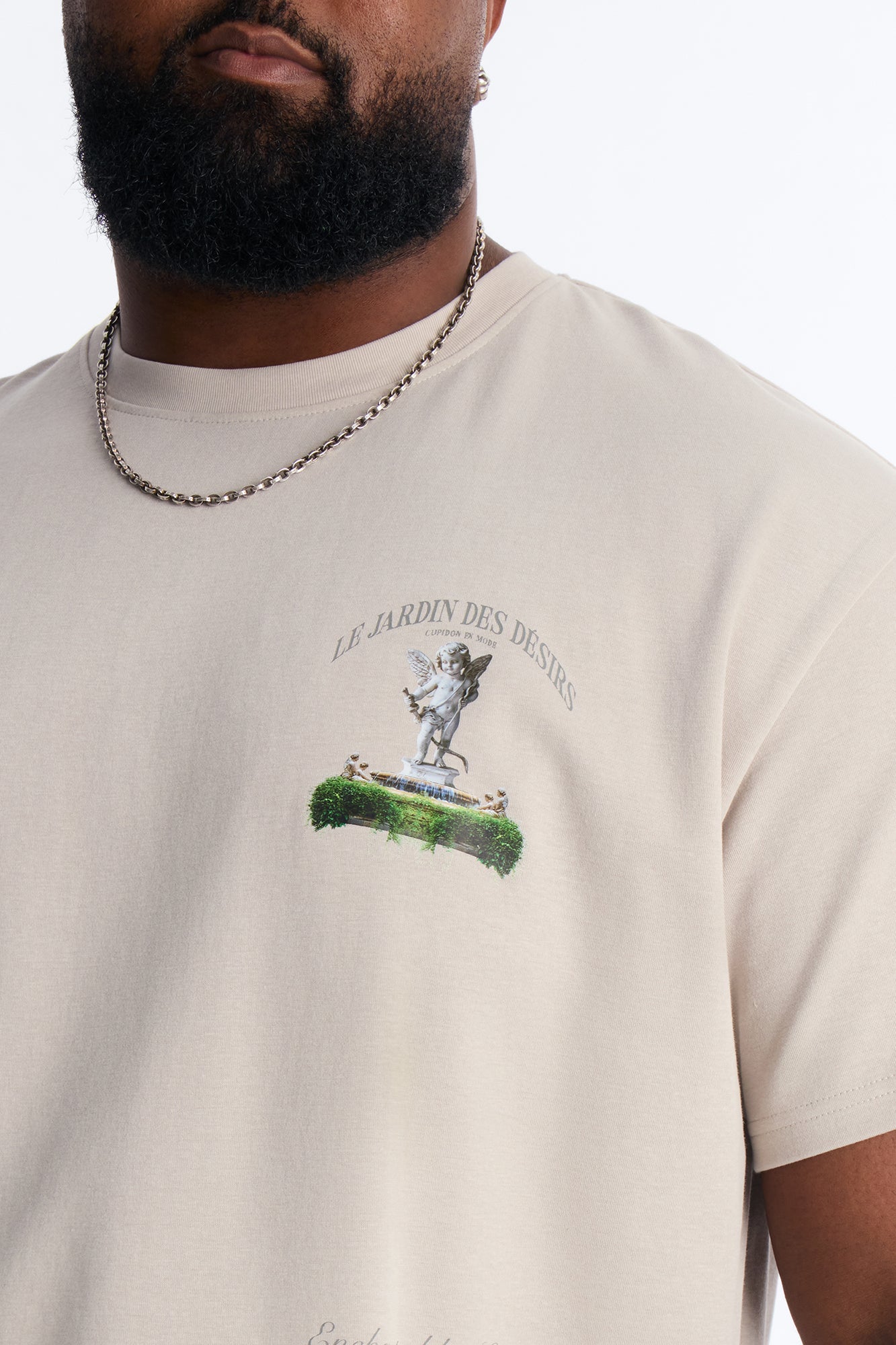 Le Jardin Des Desirs Short Sleeve Tee - Beige Fashion Nova
