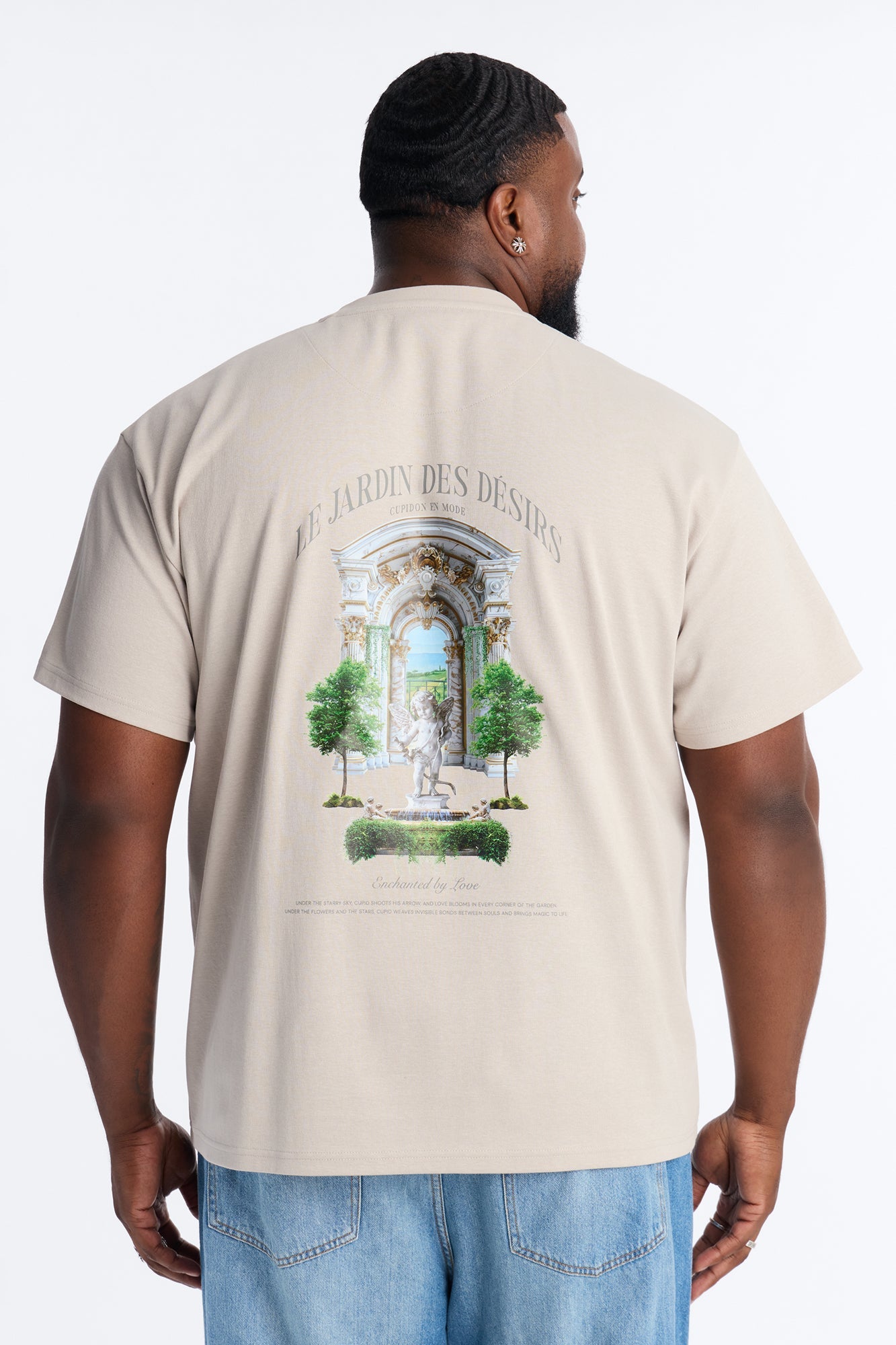 Le Jardin Des Desirs Short Sleeve Tee - Beige Fashion Nova
