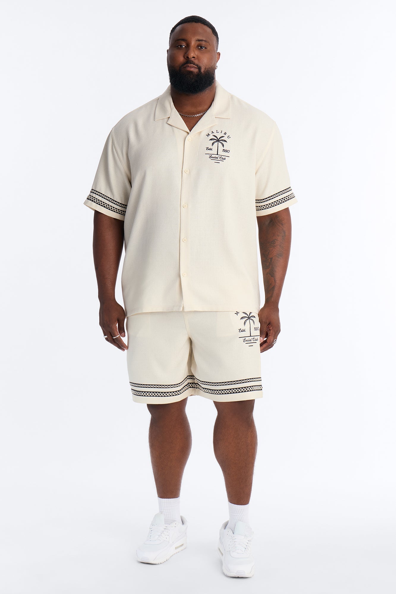 Zephyr Relaxed Shorts - Off White Fashion Nova